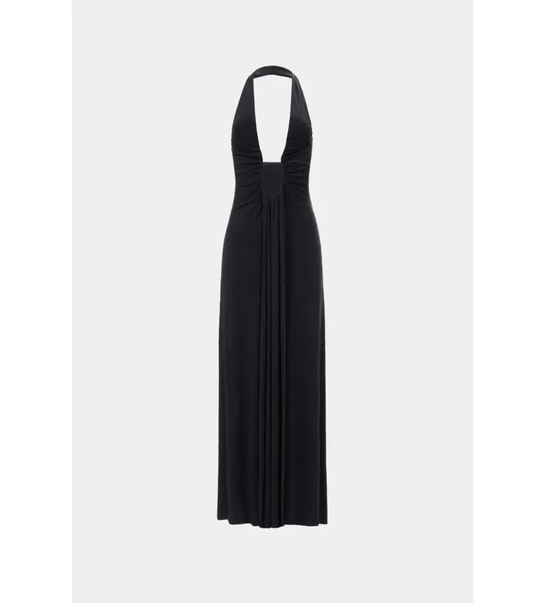 MISHA Jennifer Cupro Maxi Dress Black Size 8/S for rent on The Volte - main image