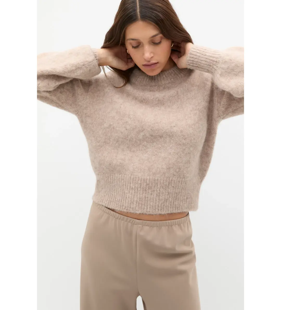 Seed Heritage Lofty Crew Neck Knit Cookie Marle Size XXL /AU 16  for rent on The Volte - main image