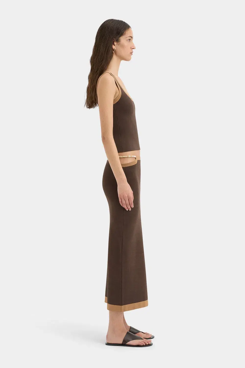 Sir The Label Salvador Tank and Midi Set Biscotti Size S / Size AU 6 - Image 4