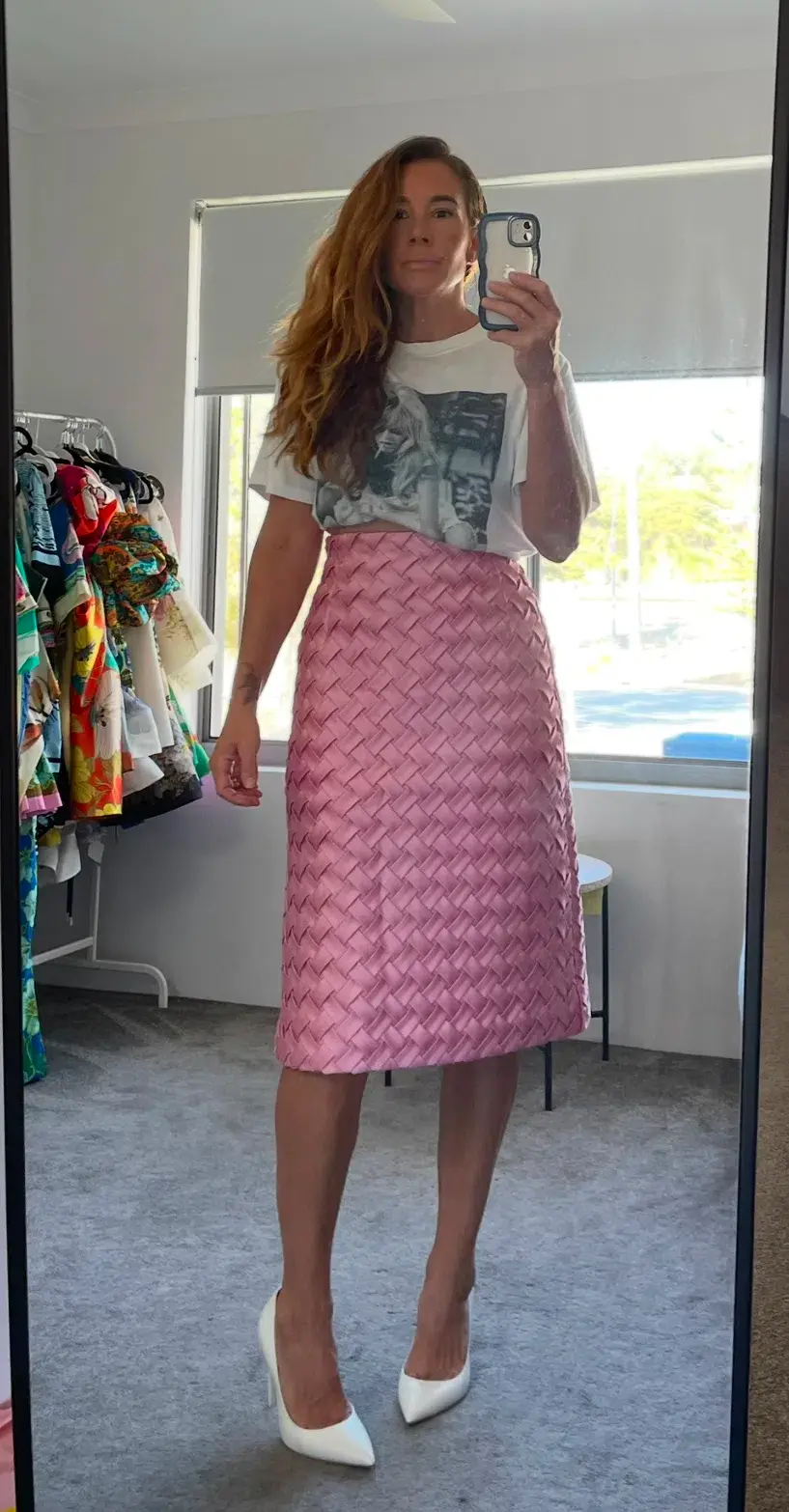Alemais Inez Skirt In Pink Size 8 - Image 5