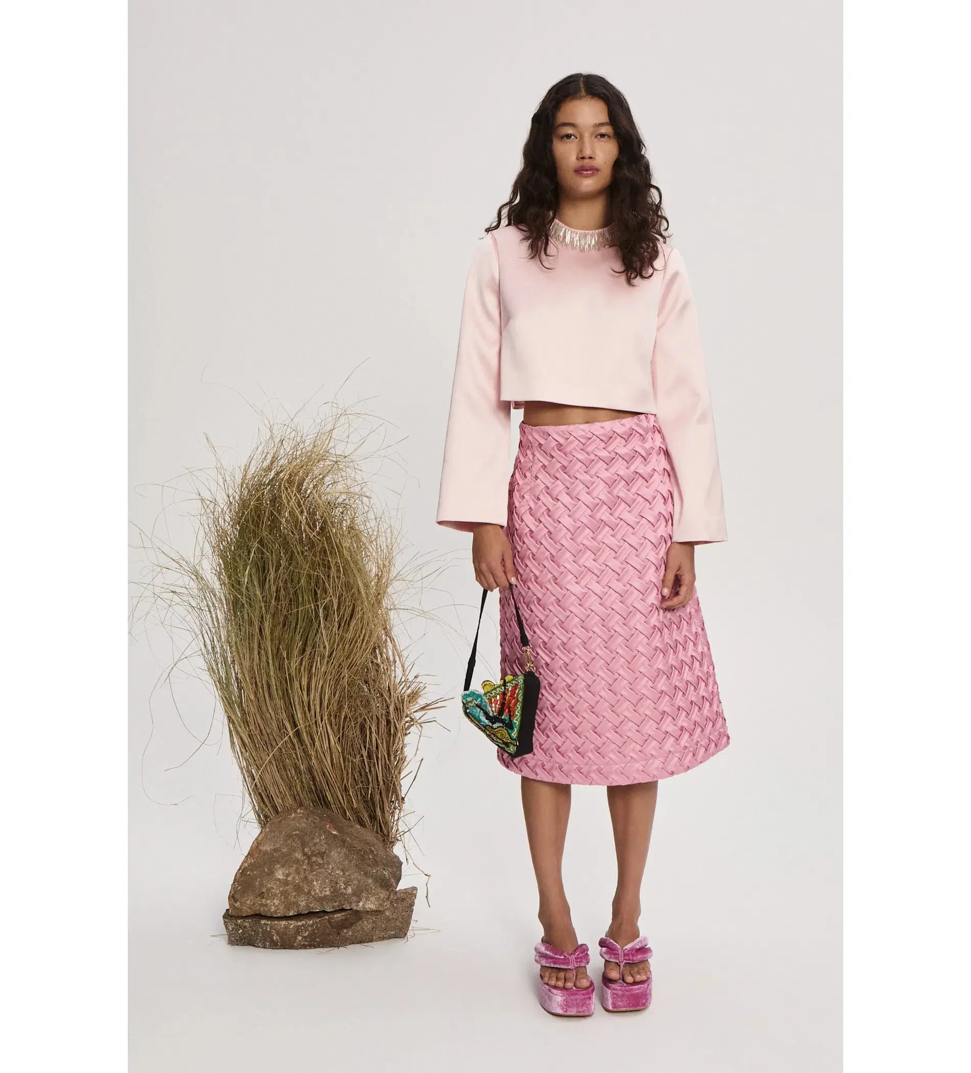 Alemais Inez Skirt In Pink Size 8 - Image 1