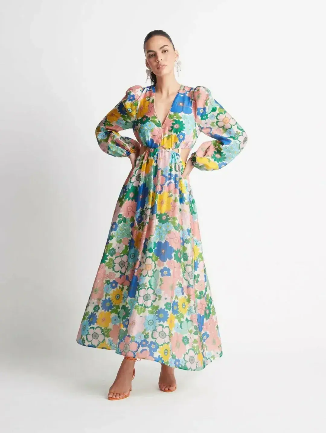 Sheike Free Spirit Maxi Dress Multi Floral Size AU 12 - Image 1