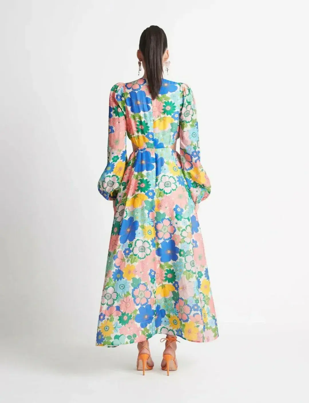 Sheike Free Spirit Maxi Dress Multi Floral Size AU 12 - Image 3