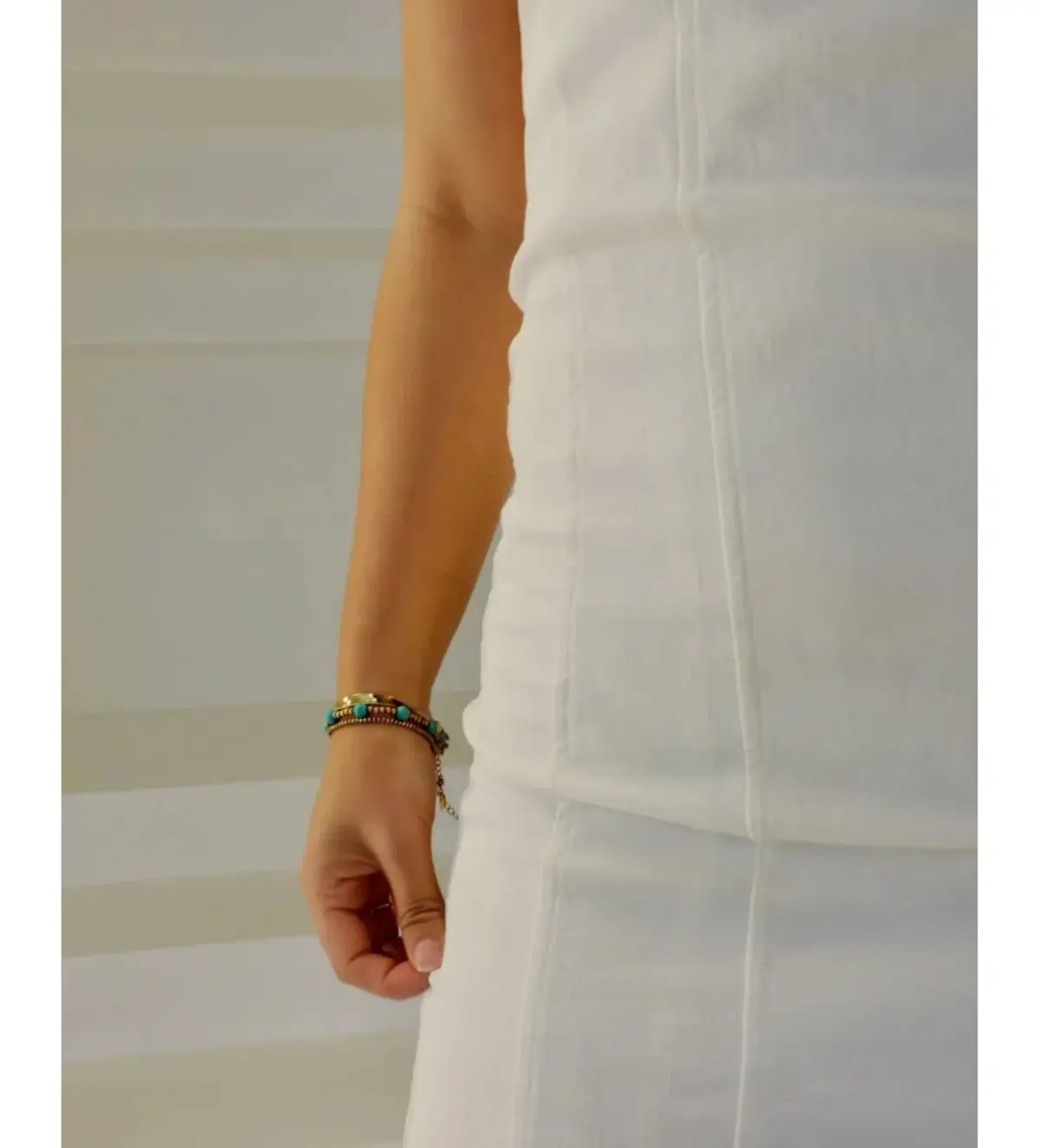 Kookai Strapless Mini Dress White Size 10 - Image 3