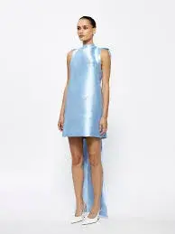 Effie Kats Jorja Mini Dress Cornflower Size XS/Au 6 - Image 2
