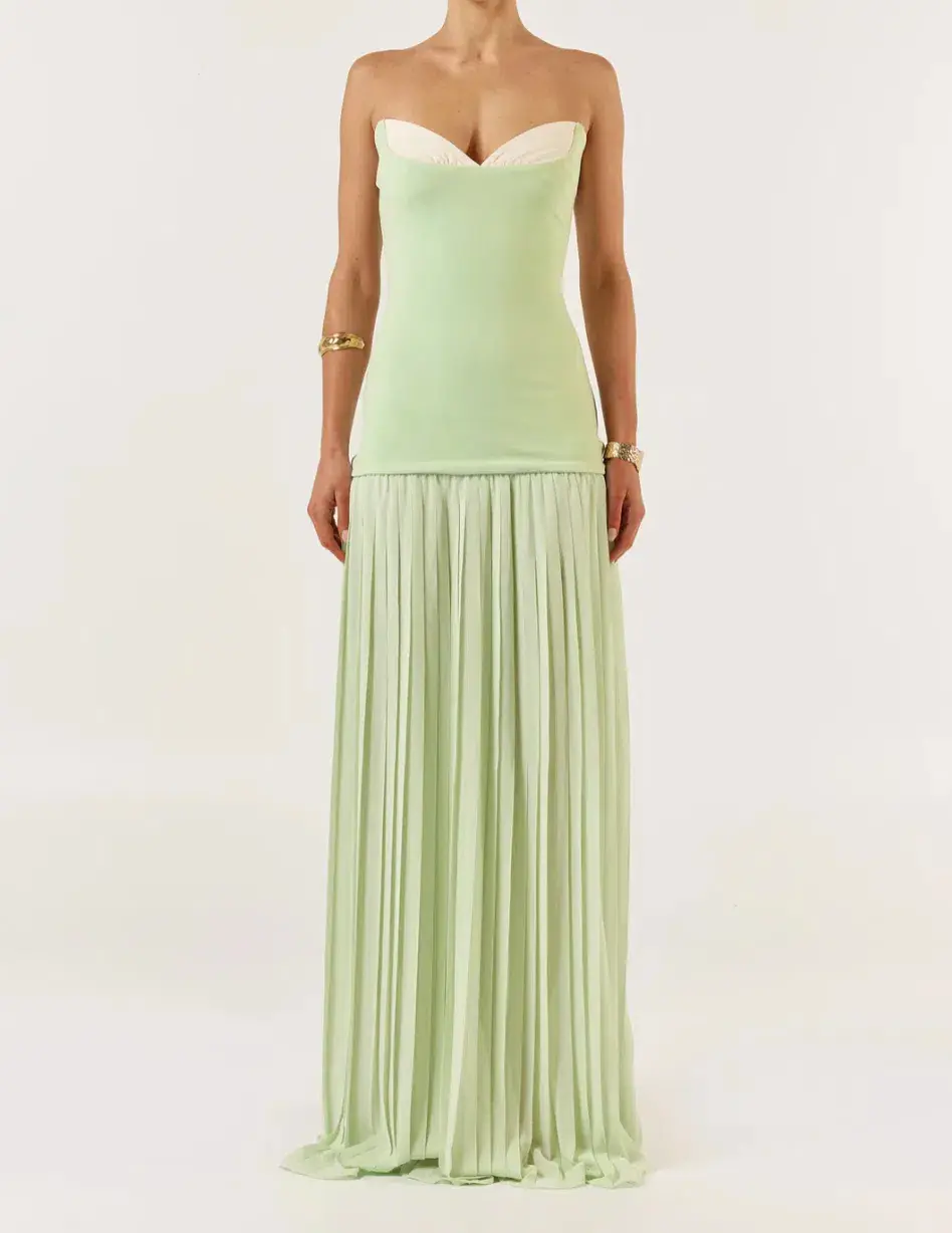 She is OLLÁ Nicolette Maxi Dress Green Size S/ Au 8 - Image 1