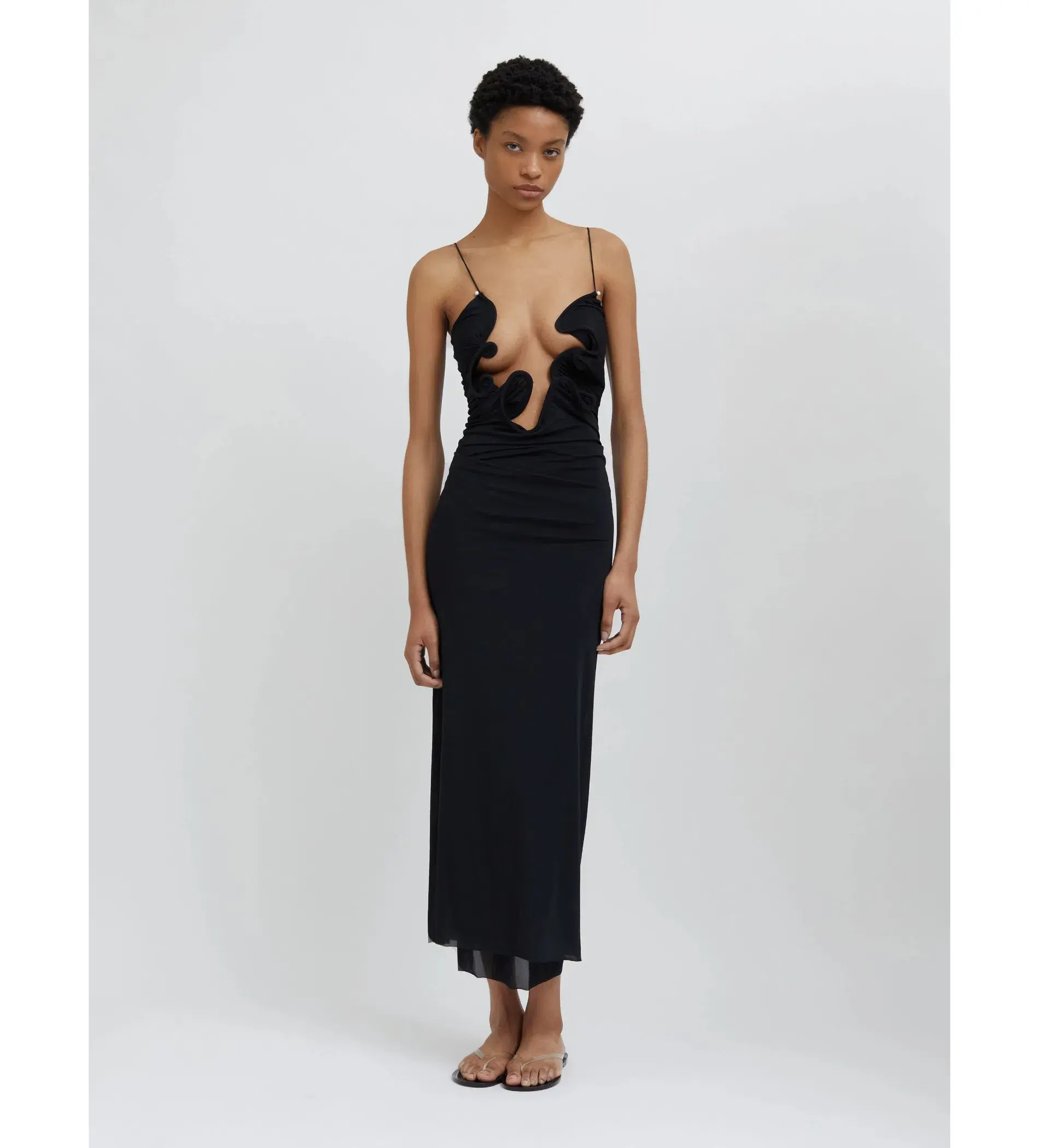 Christopher Esber Molded Venus Maxi Dress Black Size AU 6  - Image 1