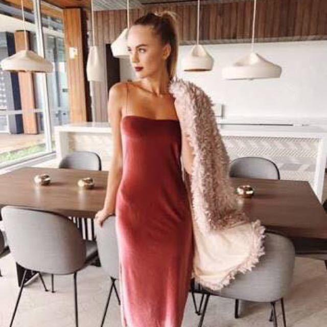 Bec and Bridge Velvet Ruba Rombic Slip Dress Size 8 for rent on The Volte - main image