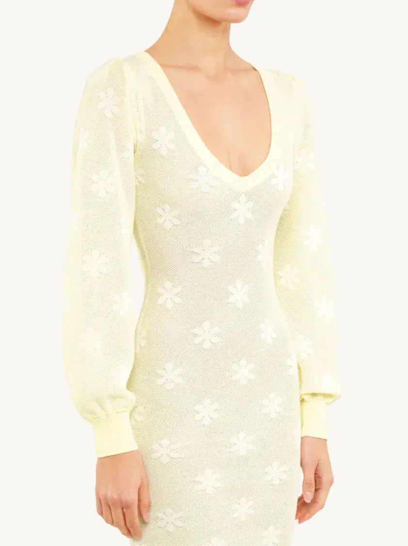 Asta Resort Lorena Dress Butter Creme Size AU 6 for rent on The Volte - main image