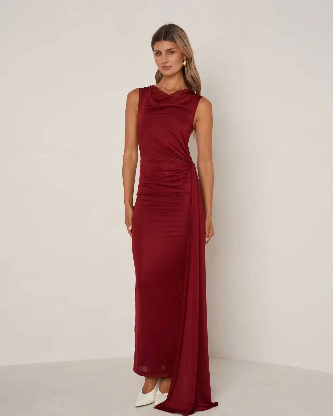 Elle zeitoune natalia wine dress Size AU 10 - Image 1