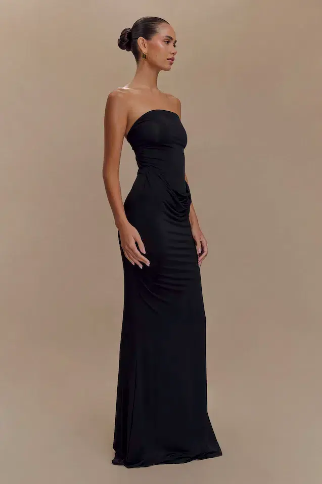 Meshki Madison Slinky Dress in Black Size 6/XS - Image 2