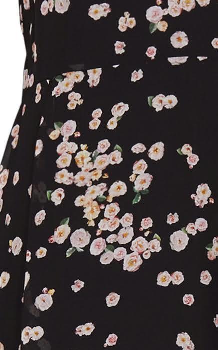 Camilla and Marc Gardin Mini Dress Floral Black Size 6 for rent on The Volte - main image