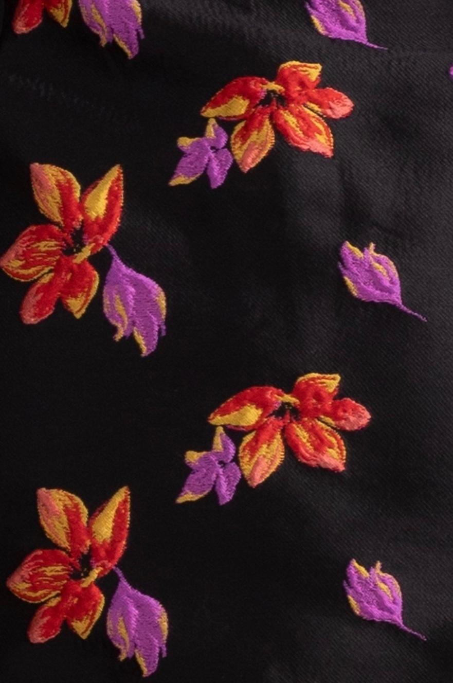 Bec & Bridge Love Crush Mini Dress Black/Floral Size 6 - Image 4