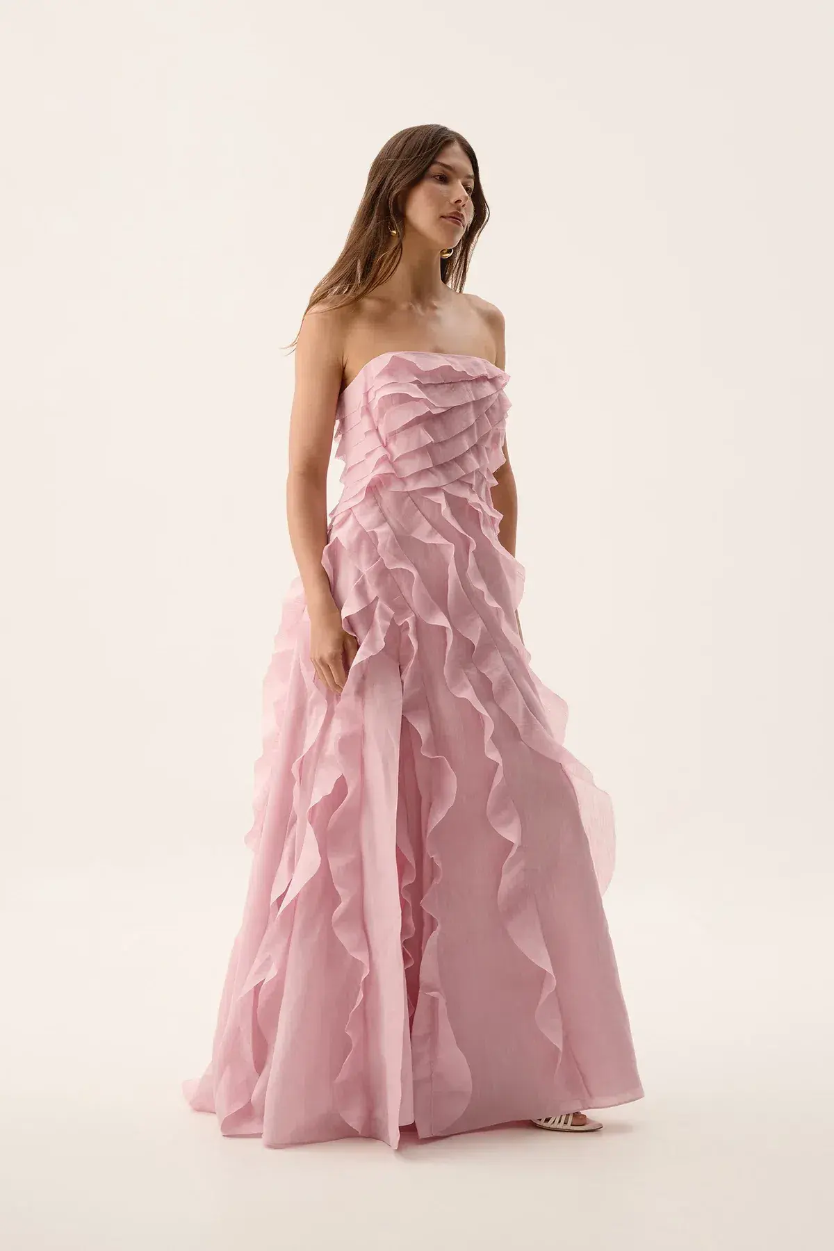 Aje Allairie Gown Size Maxi Pink AU 10 - Image 2