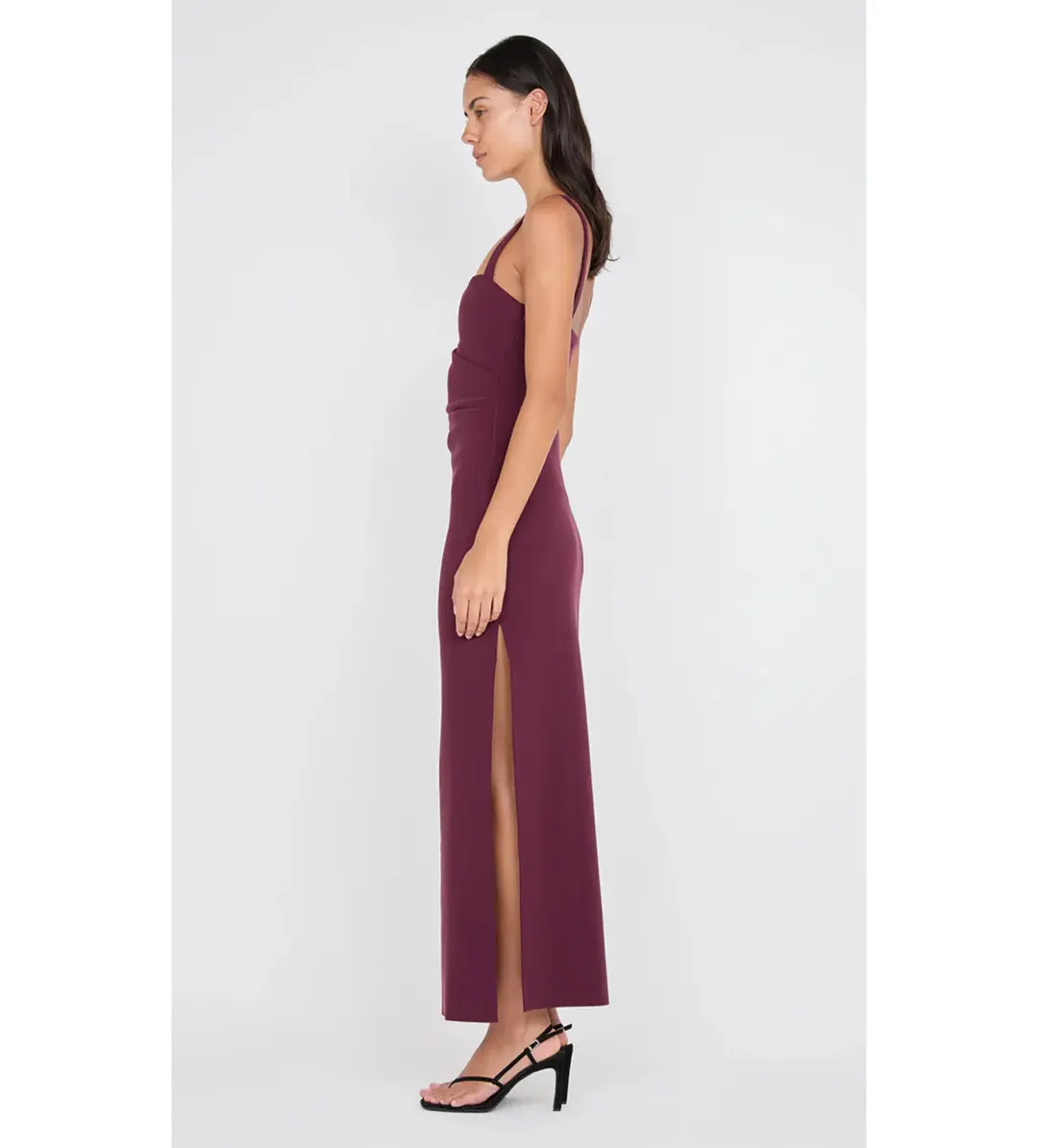 Bec & Bridge Leora Tuck Maxi Dress in Plun Size AU 6 for rent on The Volte - main image