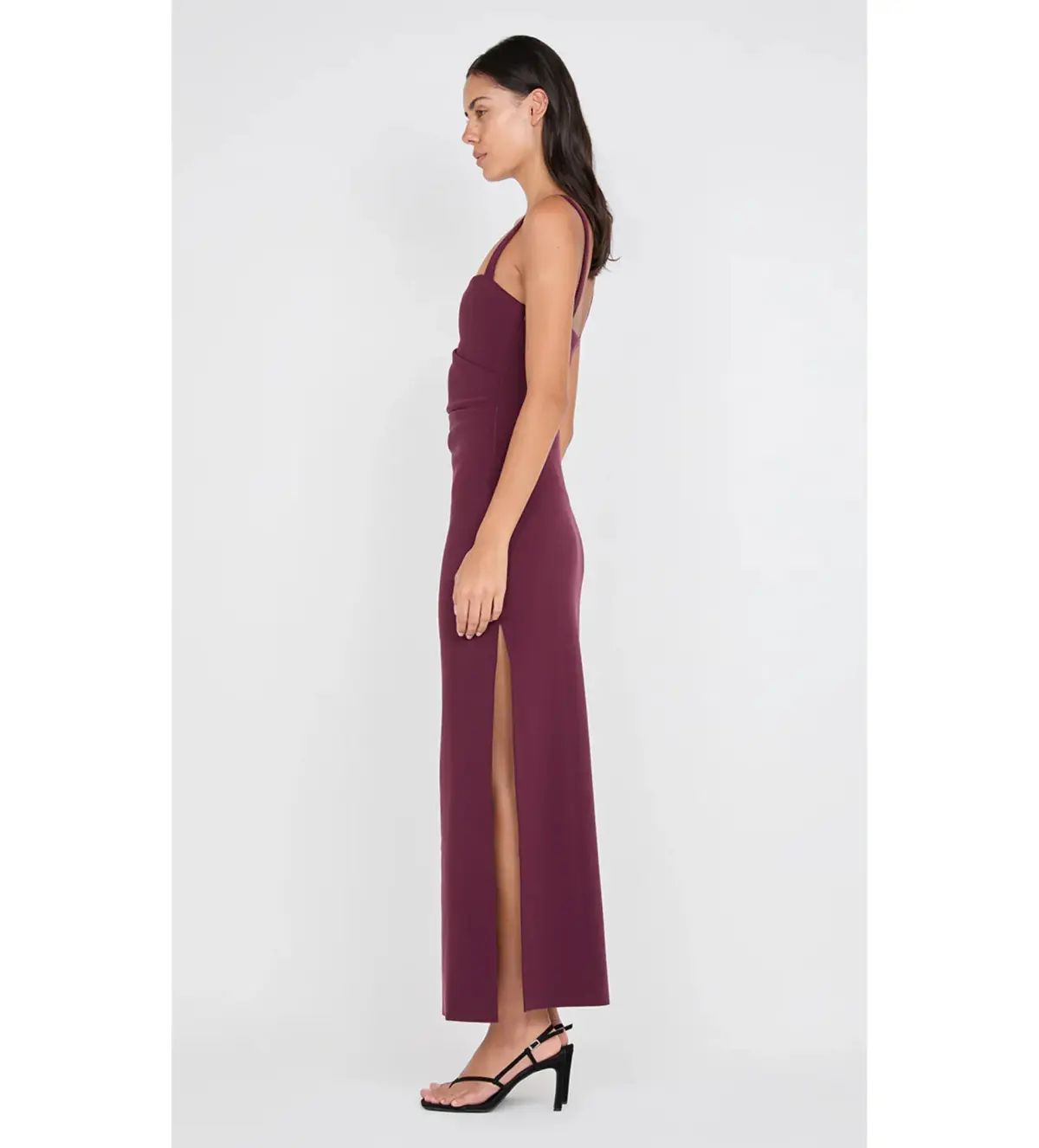 Bec & Bridge Leora Tuck Maxi Dress in Plun Size AU 6 - Image 3