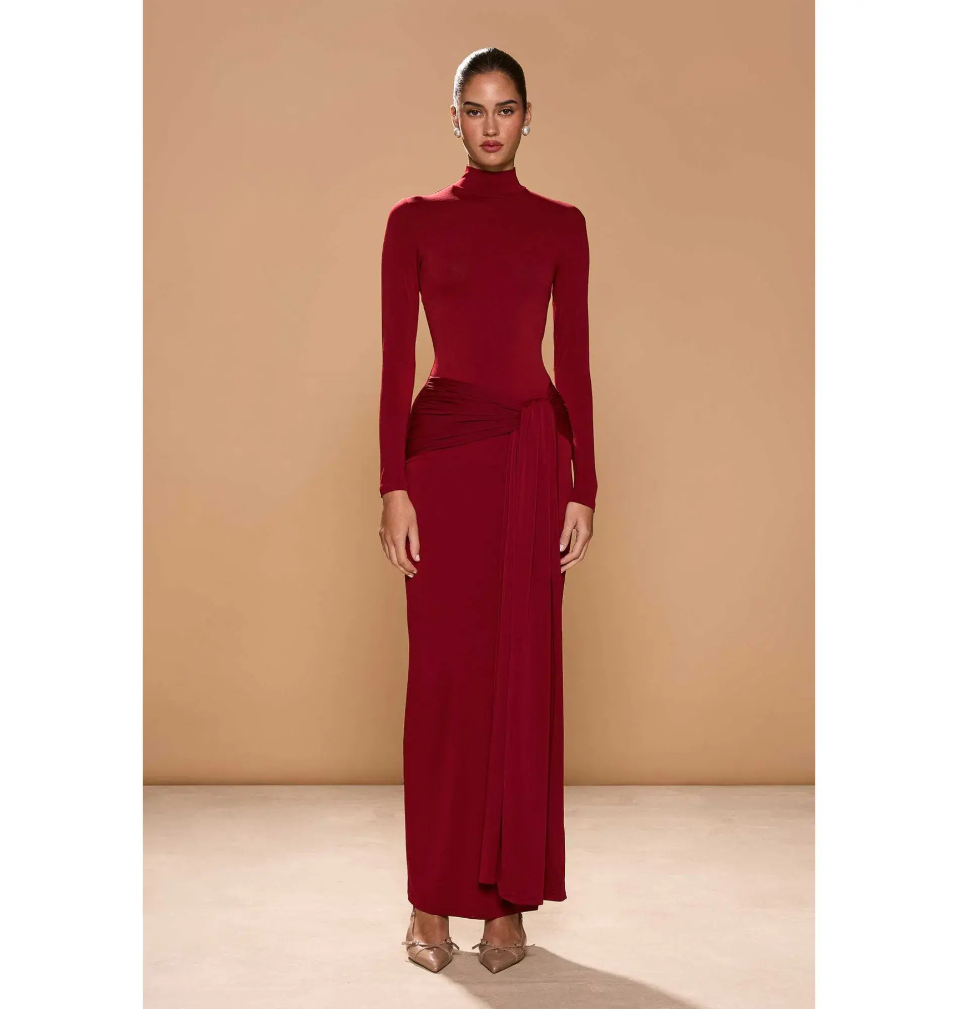 Sonya Moda Aurelia Dress Merlot Size AU 12 - Image 2