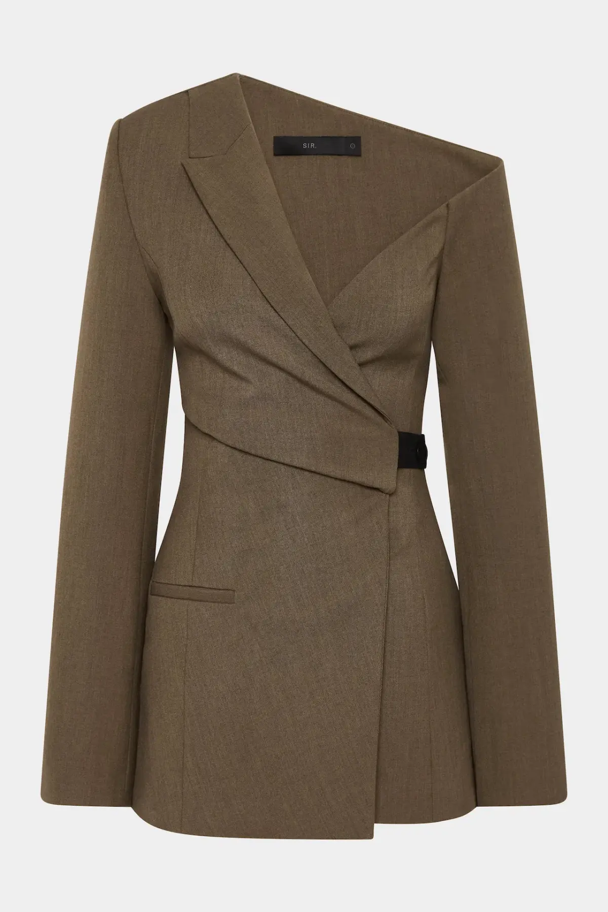 Sir the Label Sartoria Mini Dress Chocolate Marle Size 1 / AU 8 - Image 4