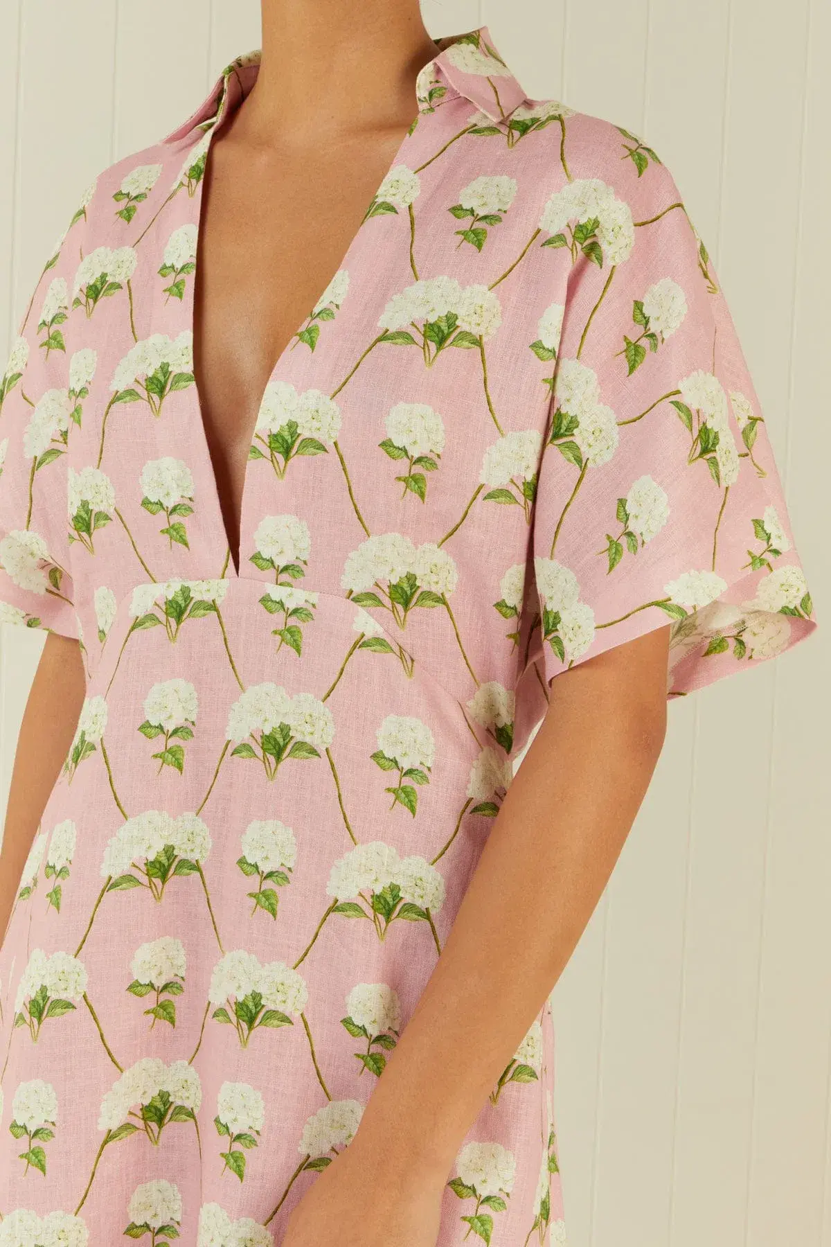 Palm Noosa Jasmine Midi Dress Diamond Hydrangea Size 12 - Image 4