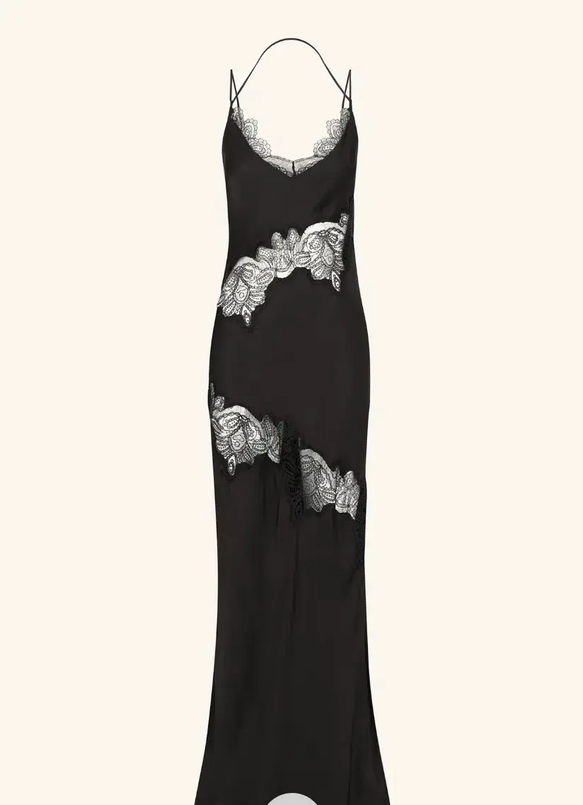 Shona Joy Jamila Lace Panelled Maxi Dress Black Size 6 - Image 5