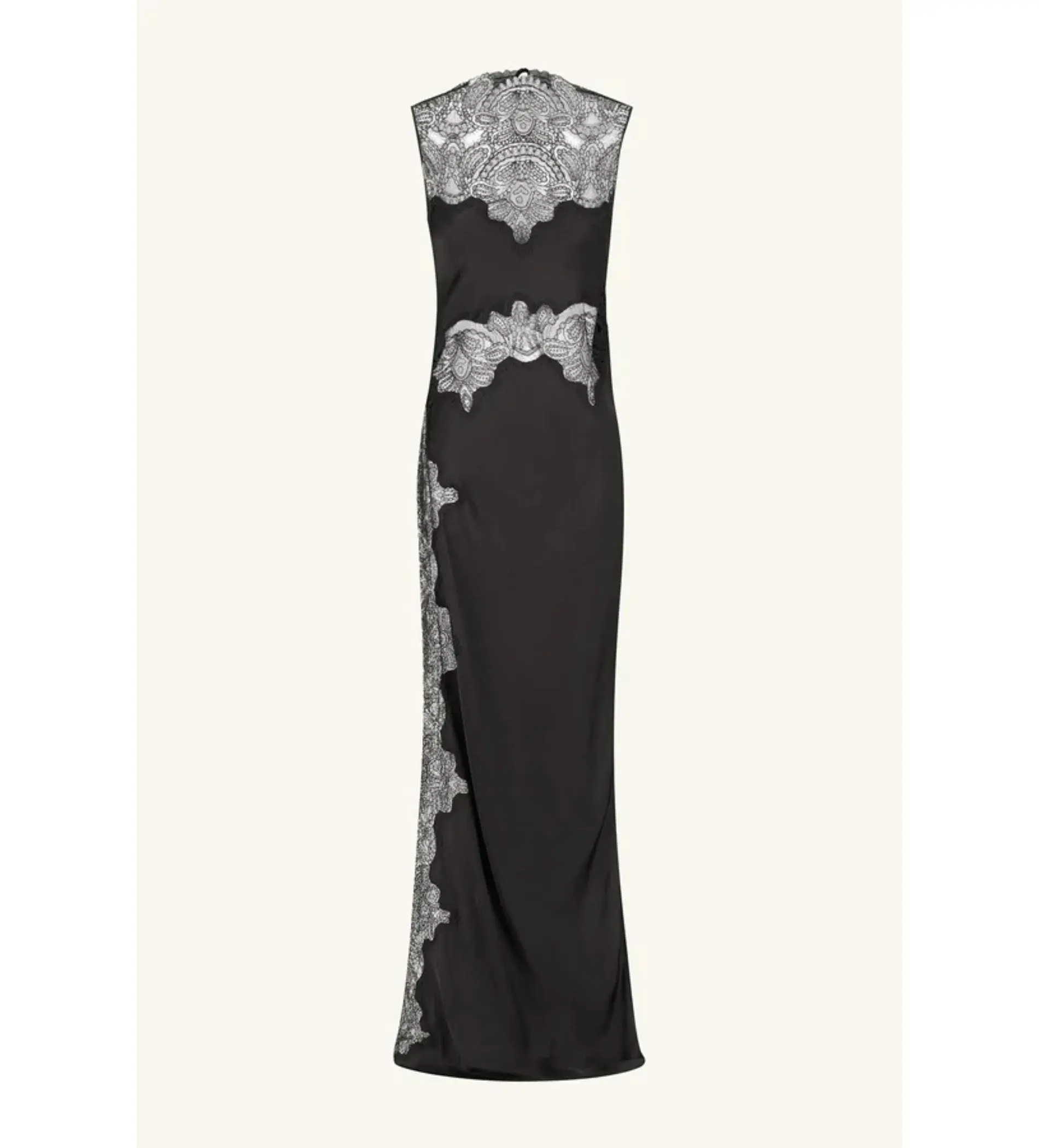 Shona Joy Jamila Lace High Neck Maxi Dress Black Size 6 - Image 7