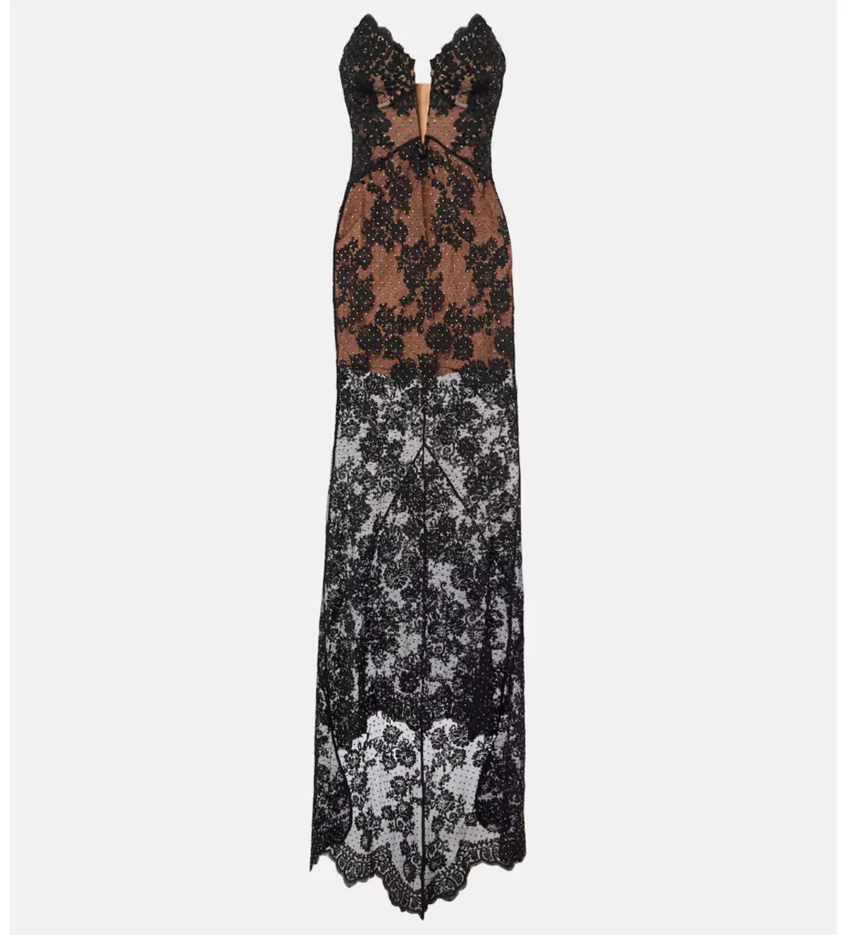 Self Portrait Rhinestone Embellished Sheer Gown Size XXS/AU 4 - Image 5