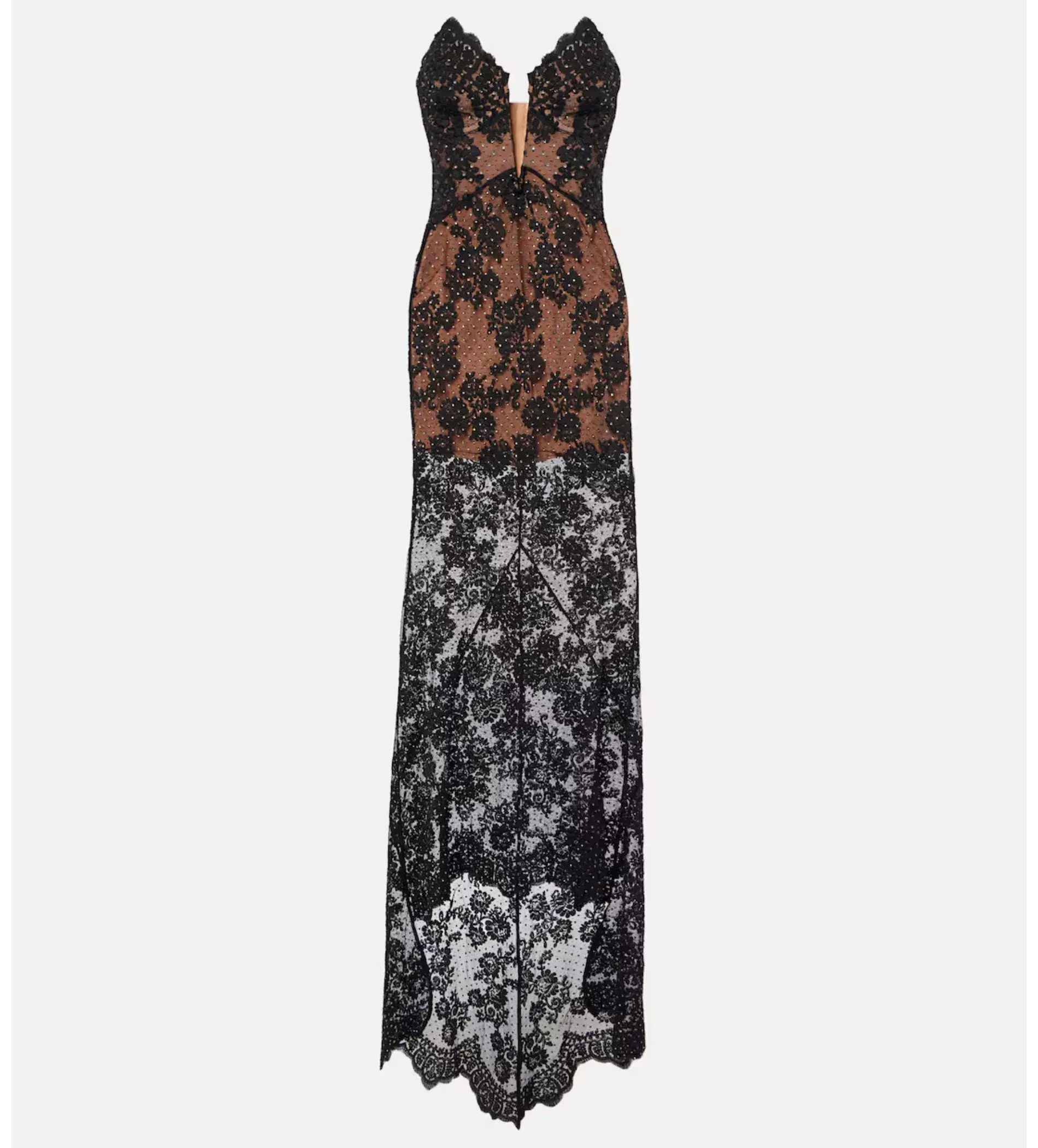 Self Portrait Rhinestone Embellished Sheer Gown Size XXS/AU 4 - Image 5