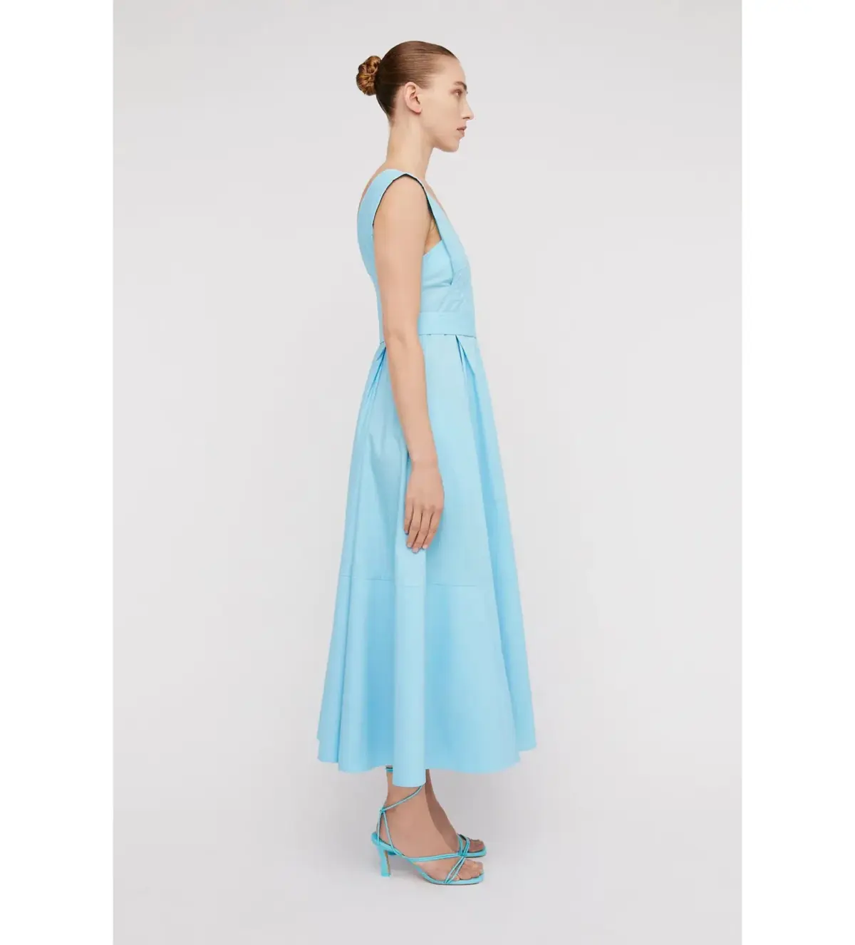 Scanlan Theodore Parachute Panelled Midi Dress in Sky Blue Size S / AU 8 - Image 2