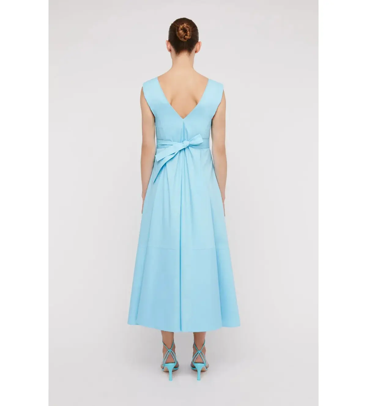 Scanlan Theodore Parachute Panelled Midi Dress in Sky Blue Size S / AU 8 - Image 3