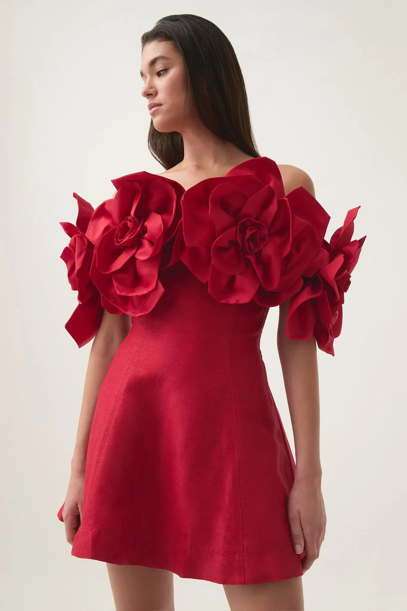 Aje Etta Mini Dress Red Size 10 - Image 2