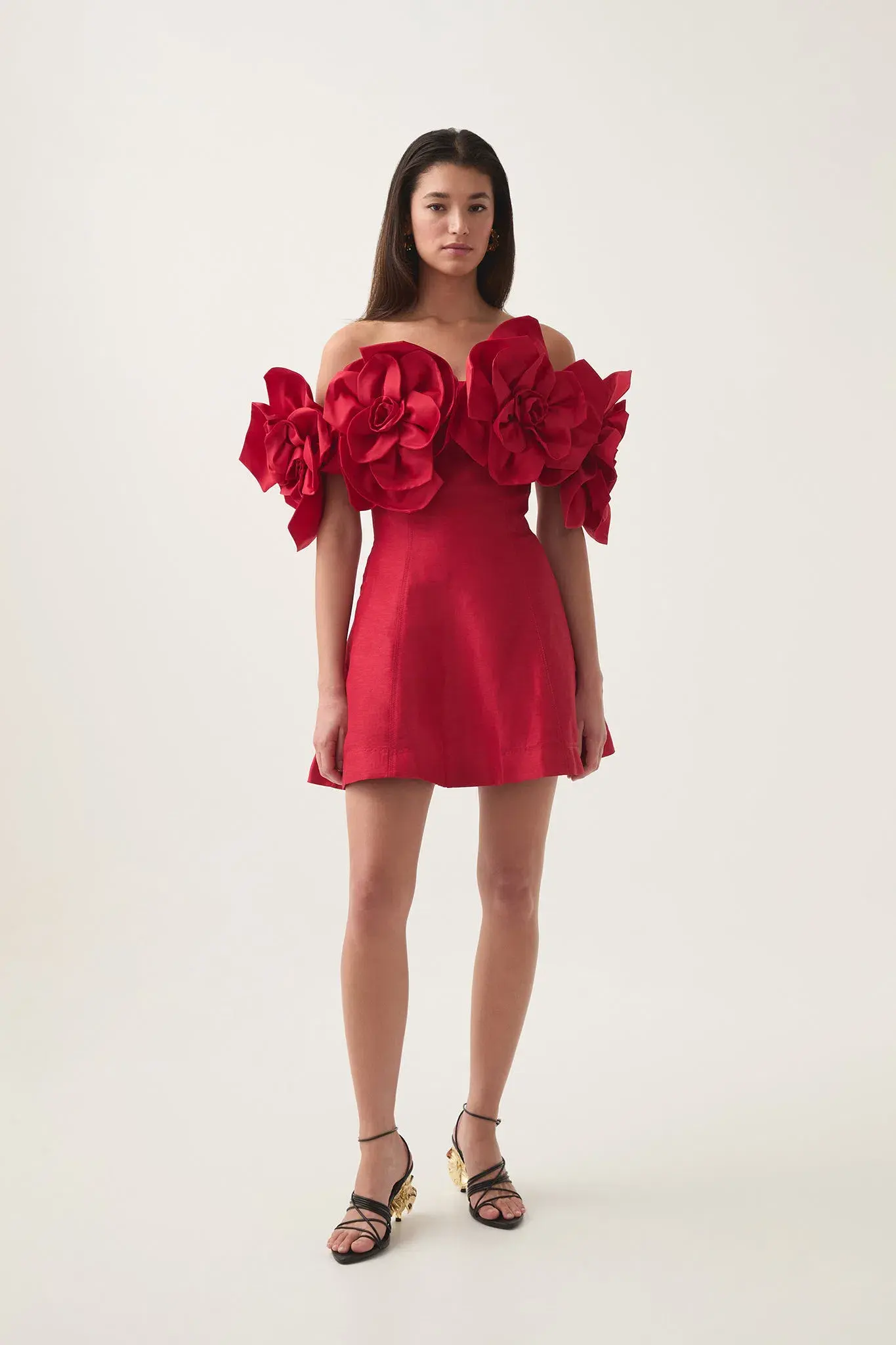 Aje Etta Mini Dress Red Size 10 - Image 1