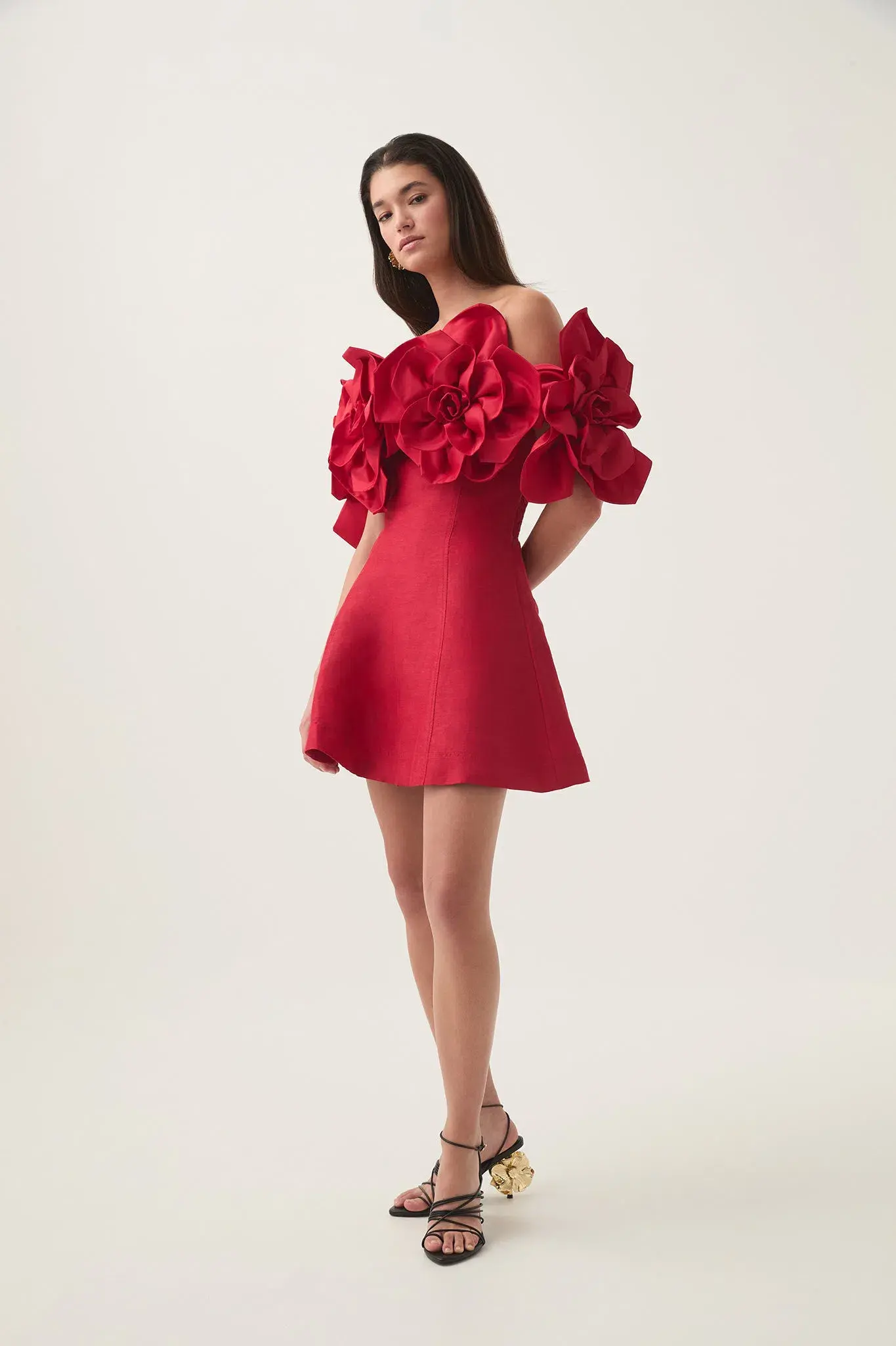 Aje Etta Mini Dress Red Size 10 - Image 4
