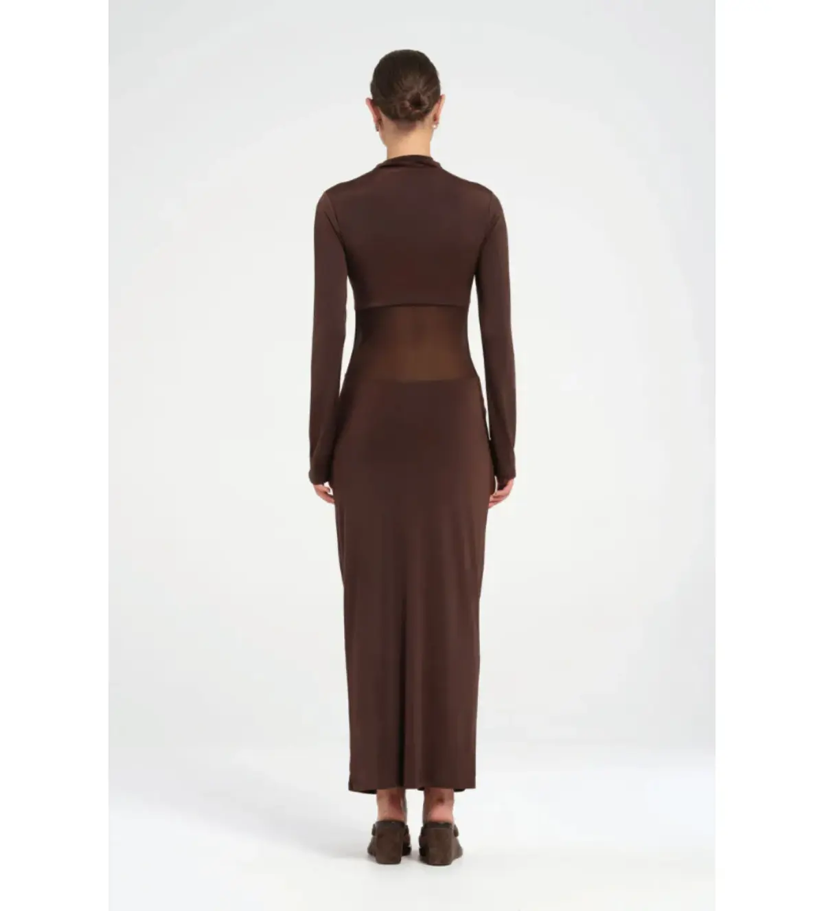 Benni Dora Maxi Dress in Brown Size AU 8 - Image 3