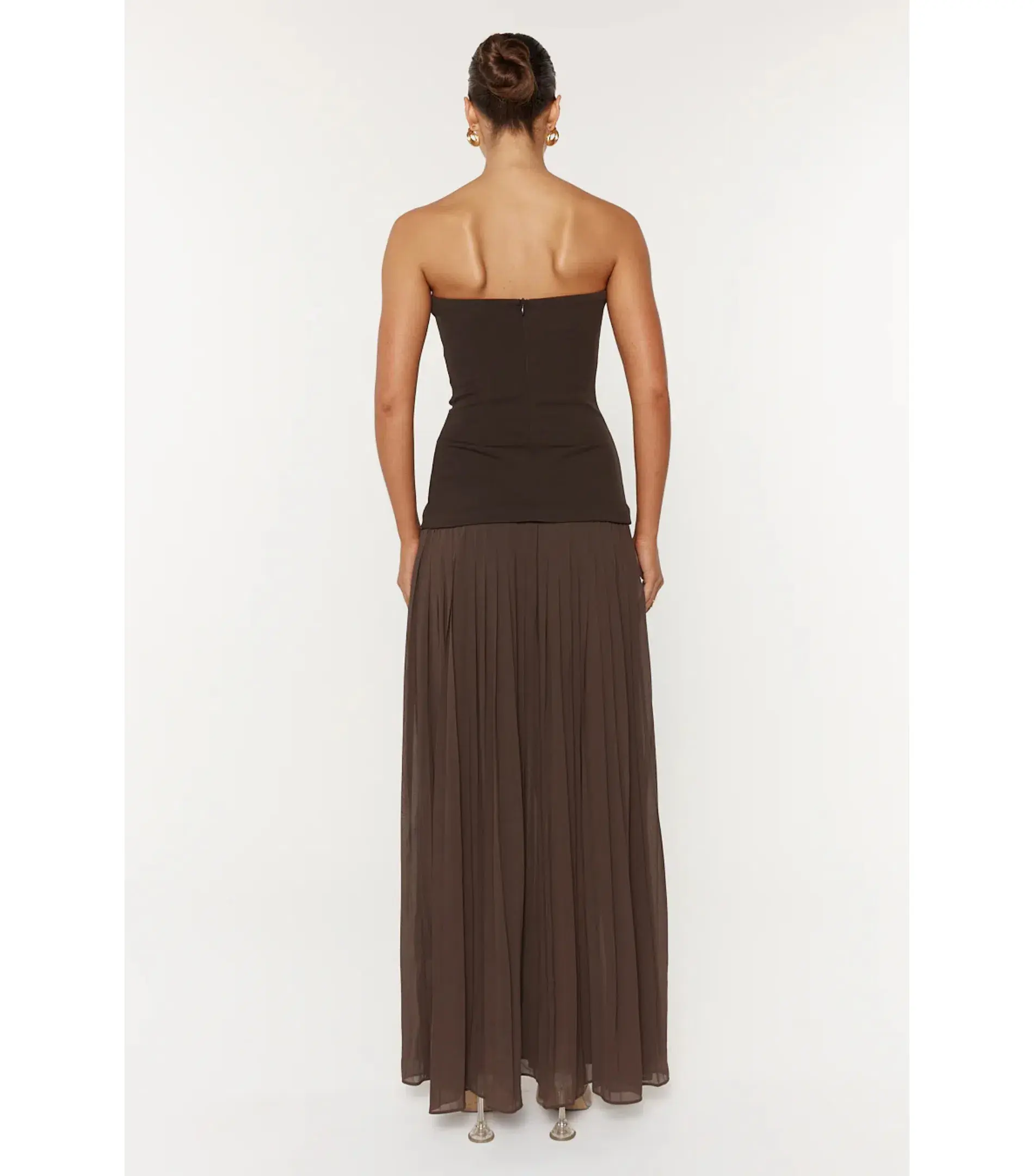 She Is Olla Nicolette Dress in Espresso XS / AU 6 - Image 3