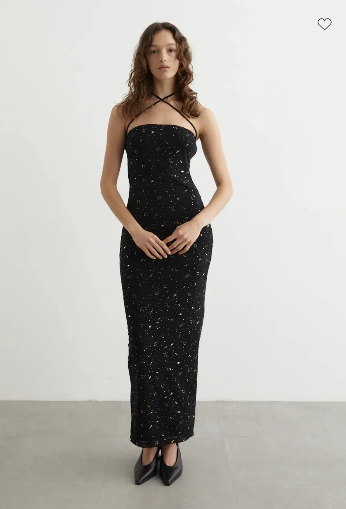 Paris Georgia Galaxy Maxi Dress Shrug Black Size AU 8 - Image 2