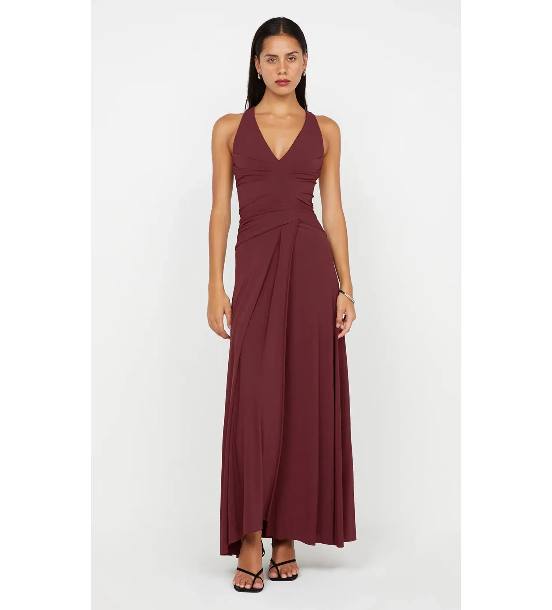 Bec and Bridge Greta Gown Cherry Cola Size 8 - Image 1