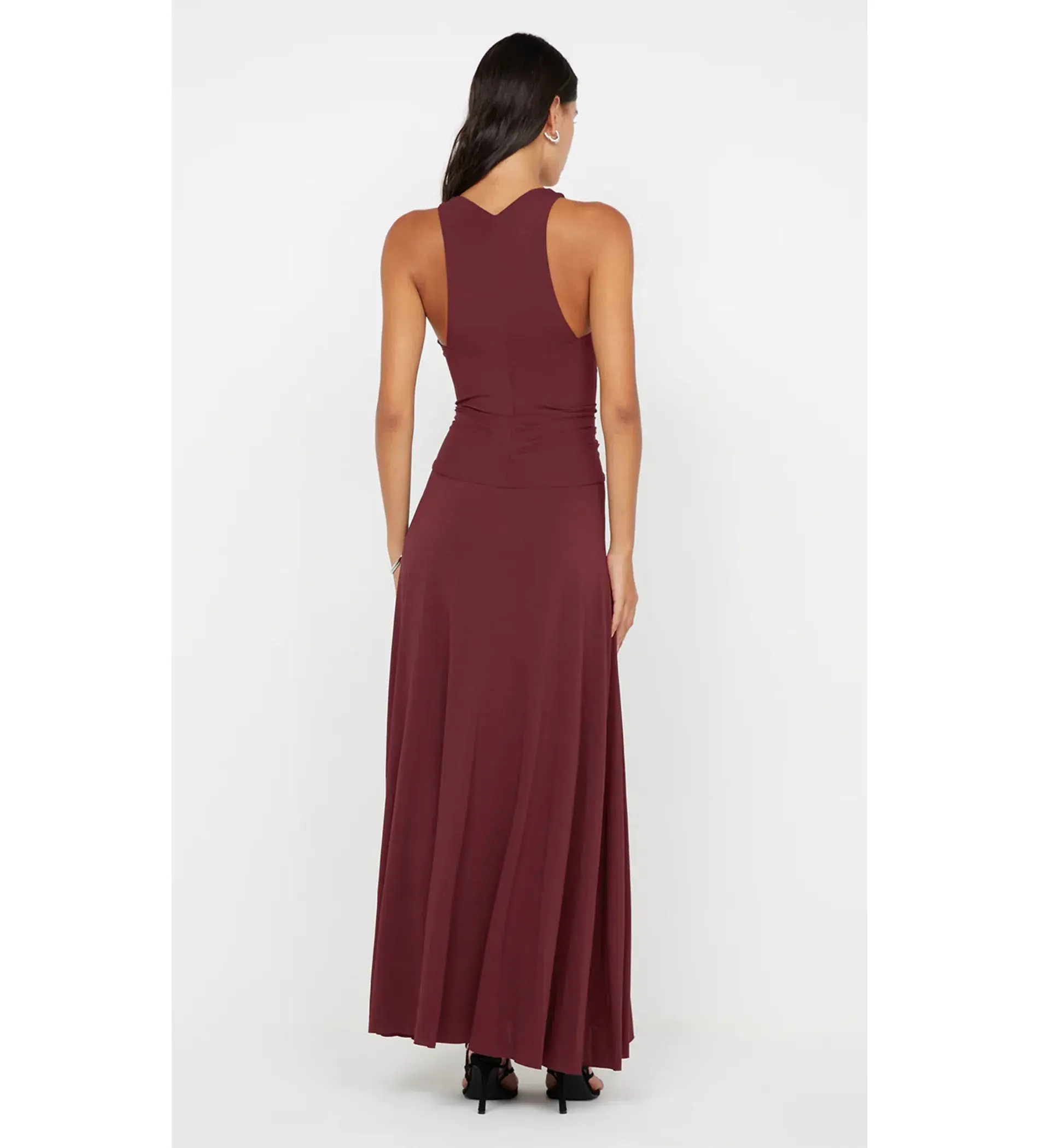 Bec and Bridge Greta Gown Cherry Cola Size 8 - Image 4