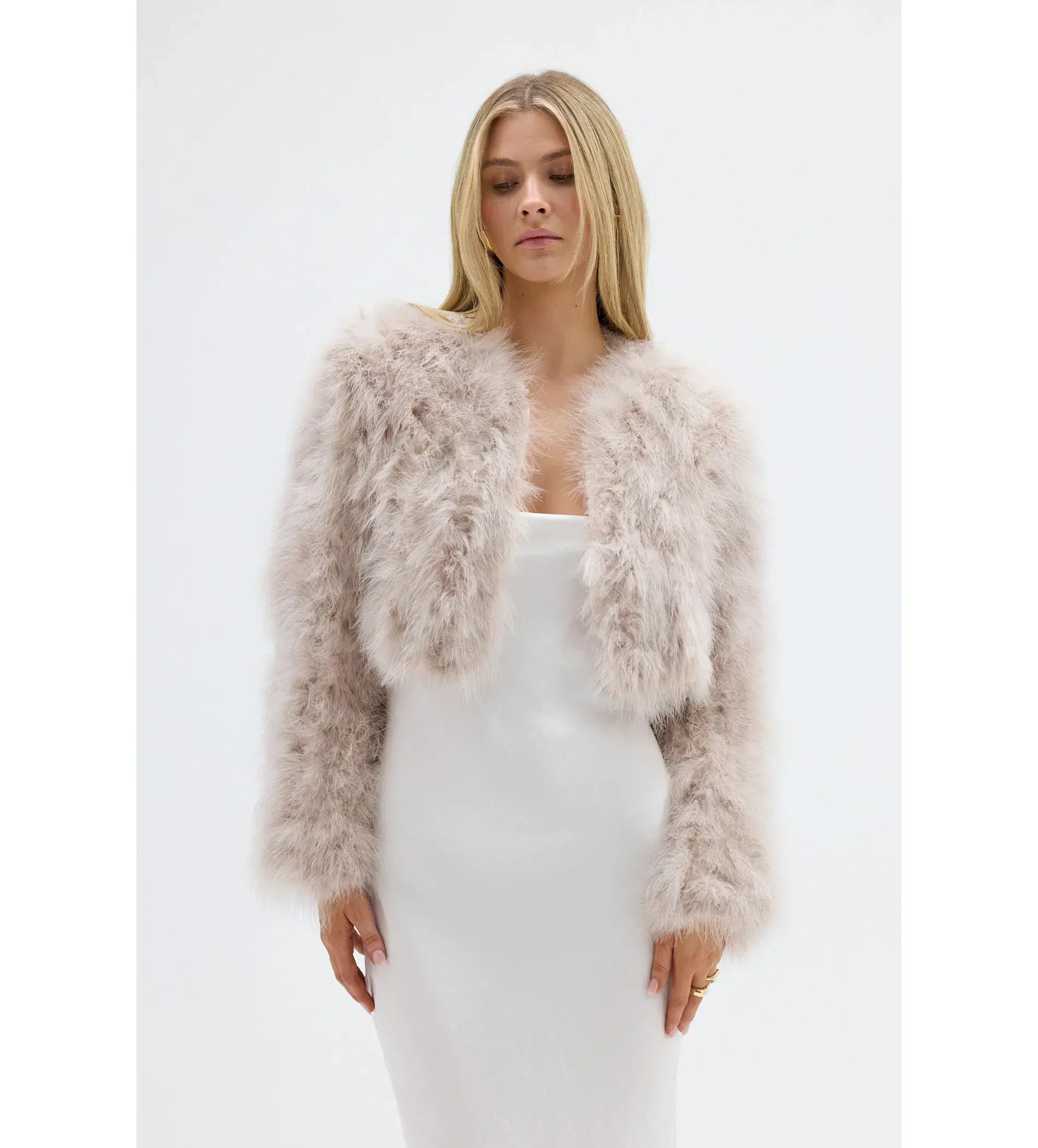 Bubish Manhattan Crop Jacket Blush Size 6-8 - Image 3