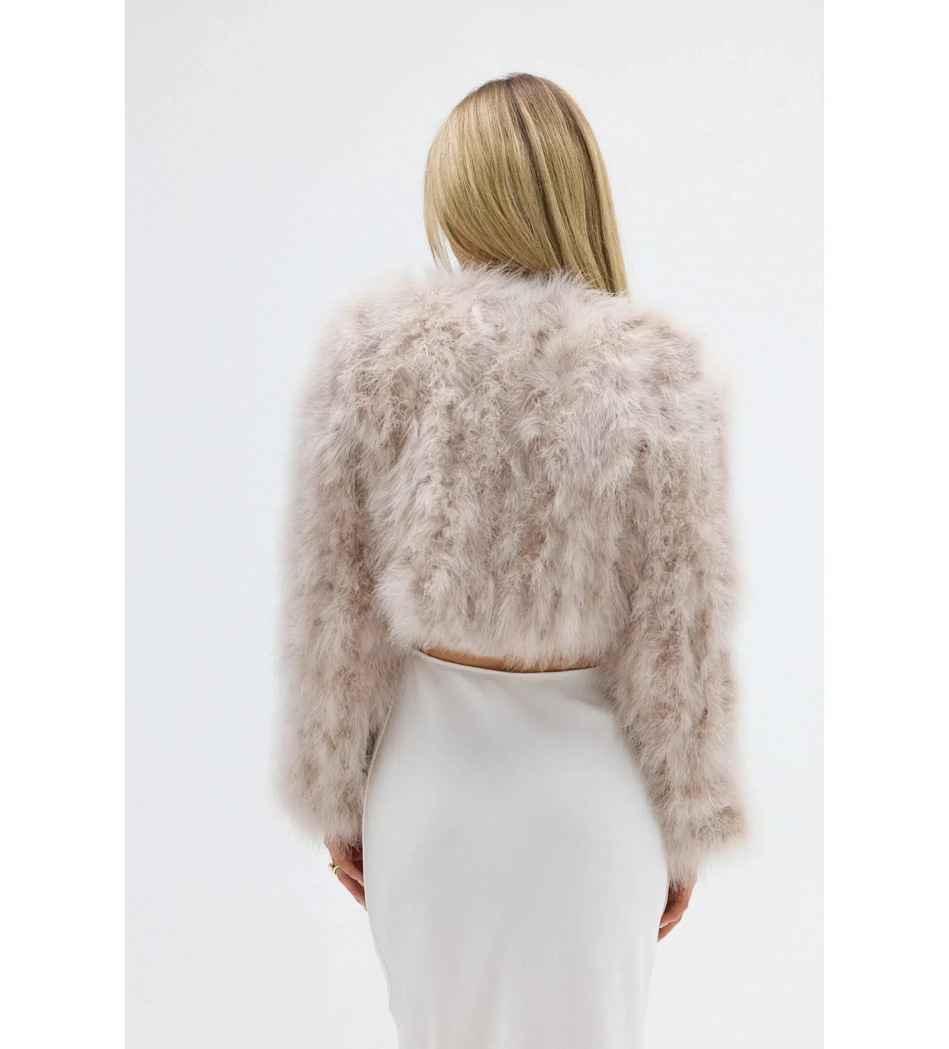 Bubish Manhattan Crop Jacket Blush Size 6-8 - Image 4