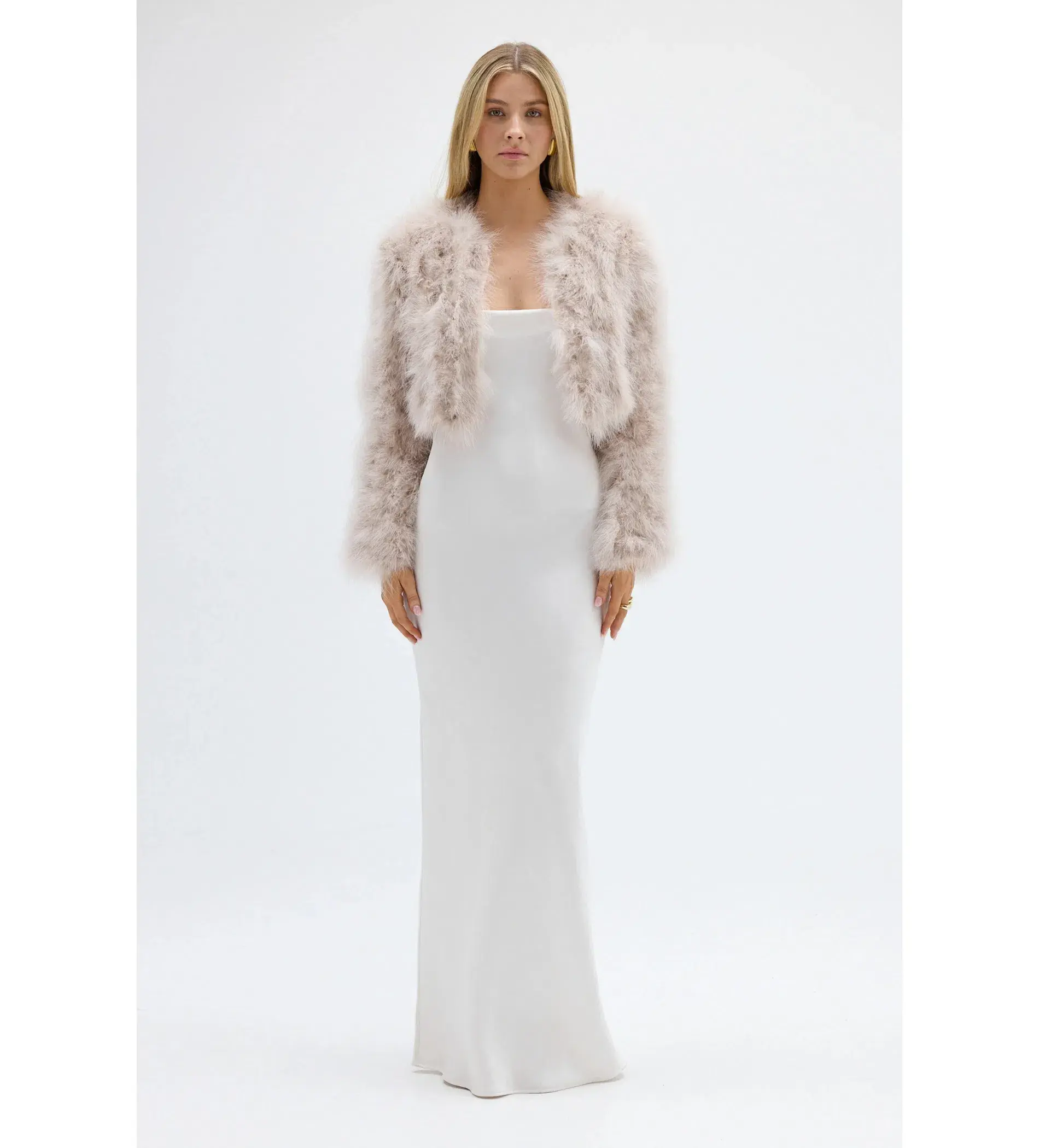 Bubish Manhattan Crop Jacket Blush Size 6-8 - Image 1