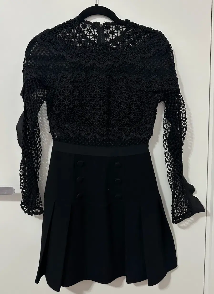 Self Portrait Aiden Lace Trim Mini Dress Size 4 US - Image 1