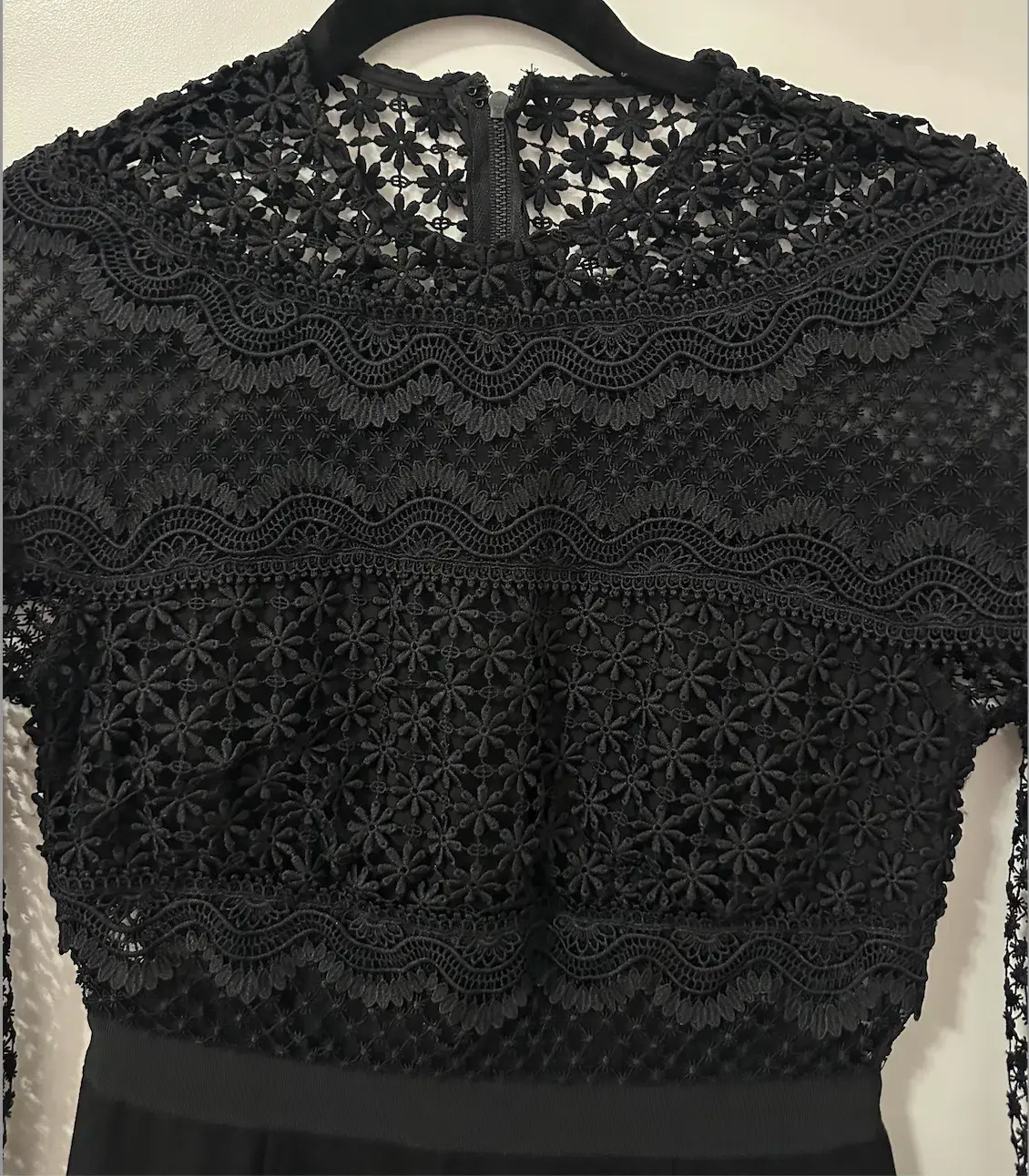 Self Portrait Aiden Lace Trim Mini Dress Size 4 US - Image 2