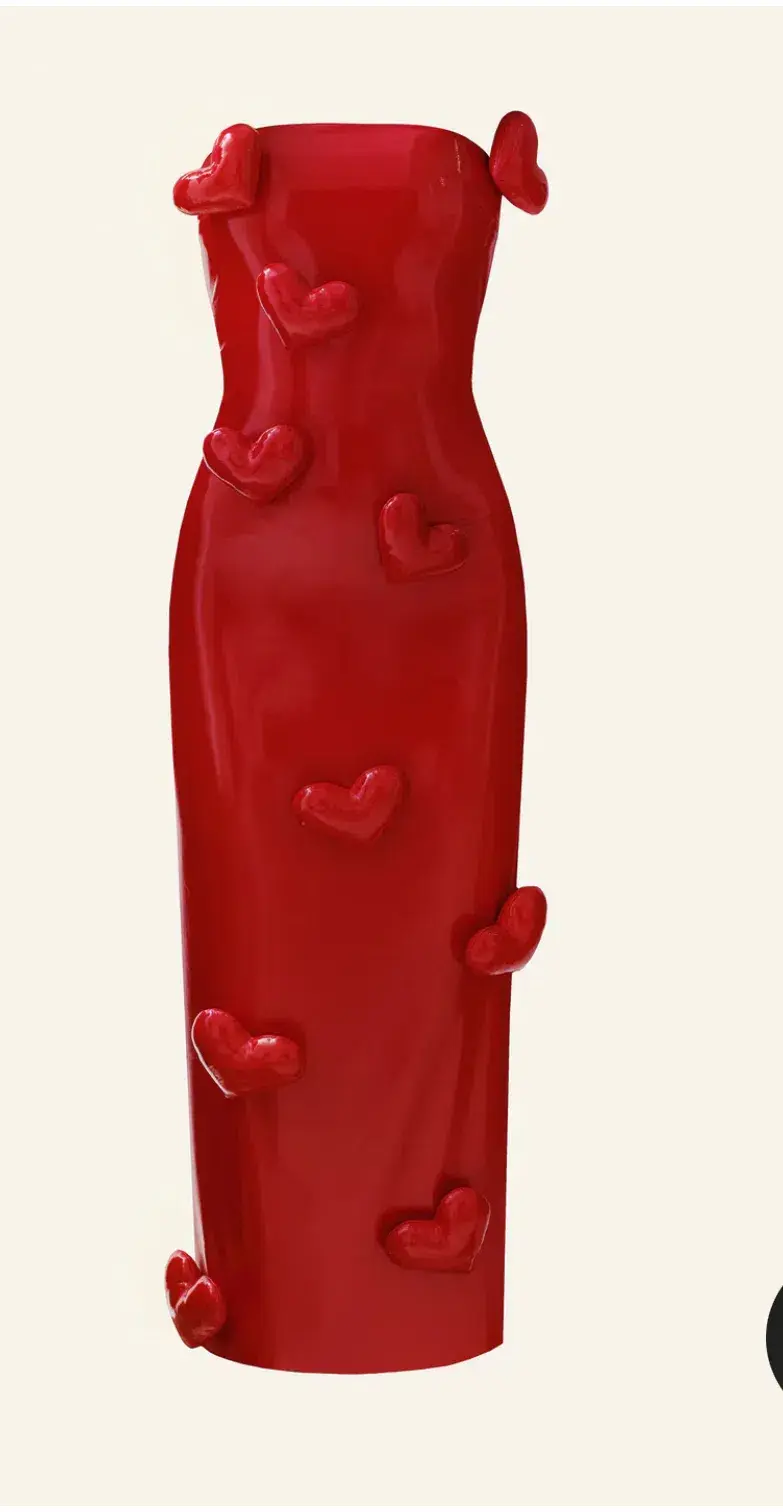 Cult Naked Love Killa Dress in Red Patent Size 8 - Image 4