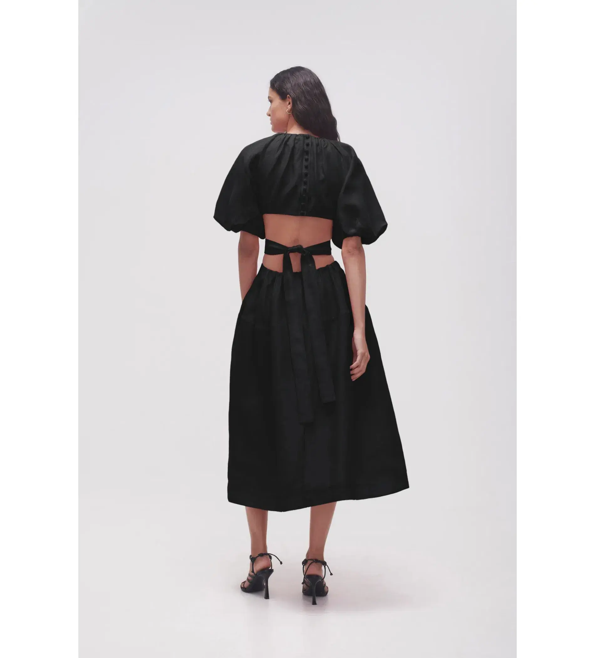 Aje Mimosa Cut Out Midi Dress in Black Size M / AU 10 - Image 3
