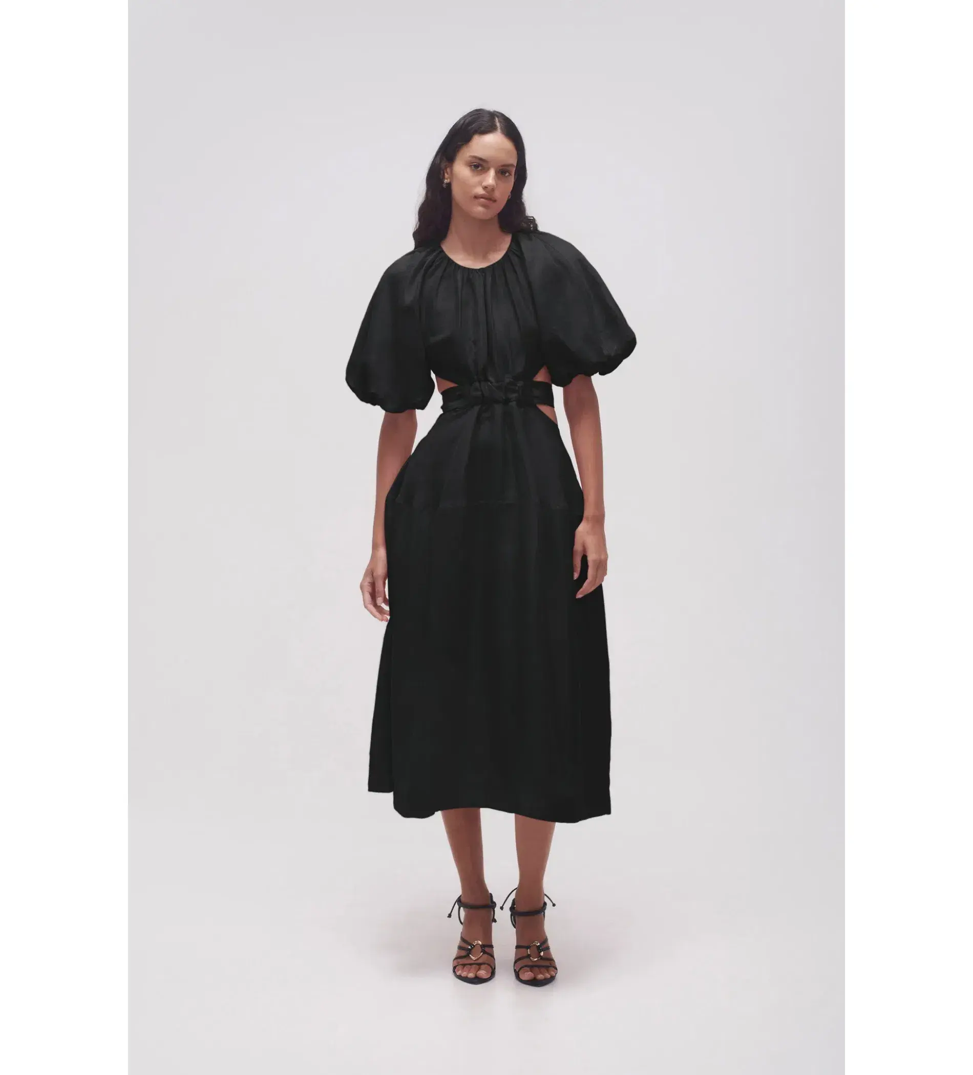 Aje Mimosa Cut Out Midi Dress in Black Size M / AU 10 - Image 1
