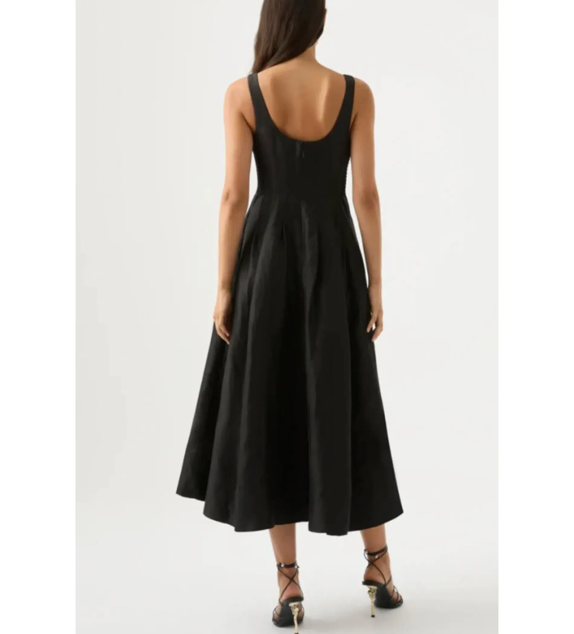 AJE Divinity Pearl Pin Midi Dress Black Size XS / AU 6 - Image 4
