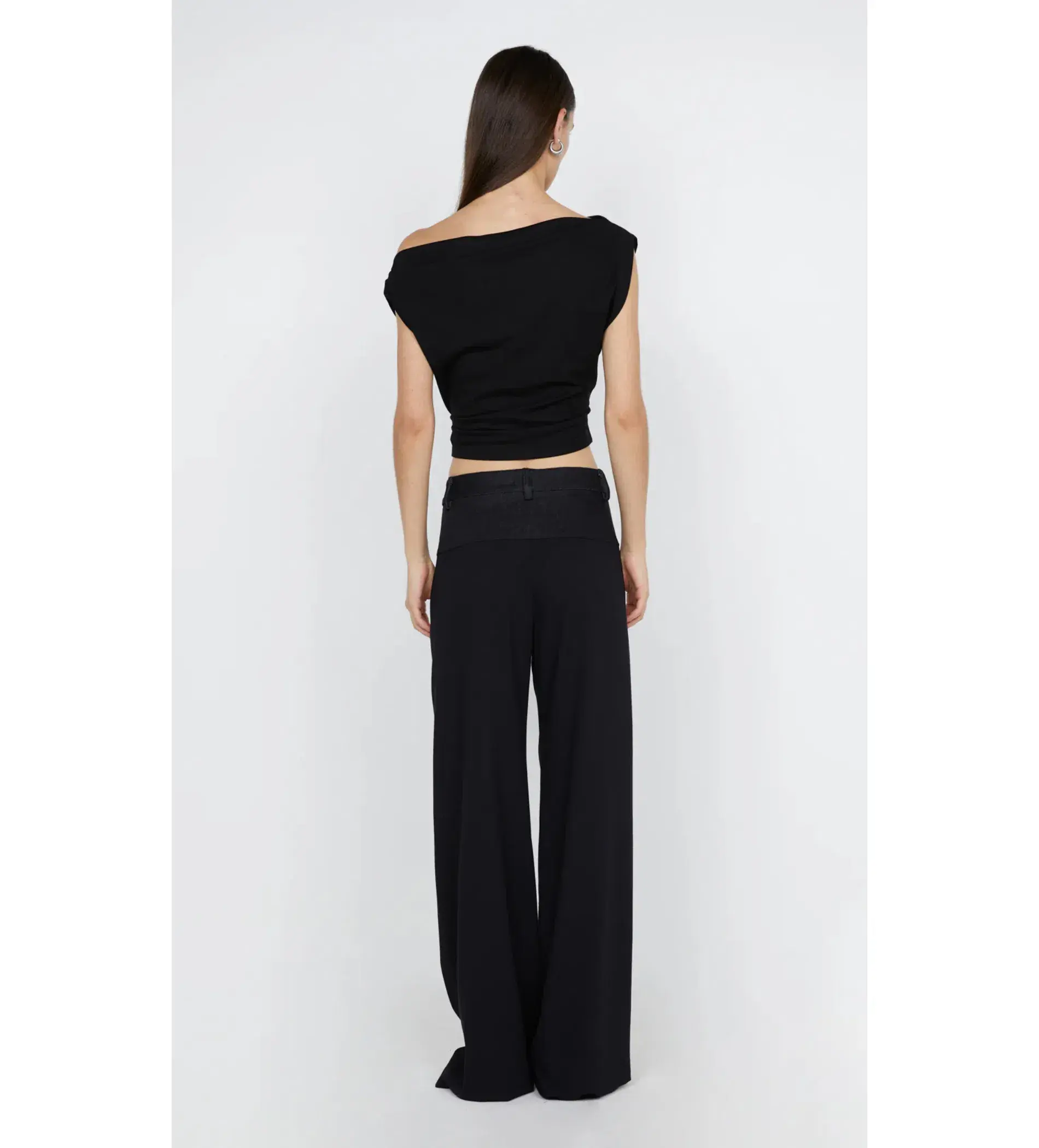 Bec & Bridge Soraya Boat Neck Top Black Size 8  - Image 5