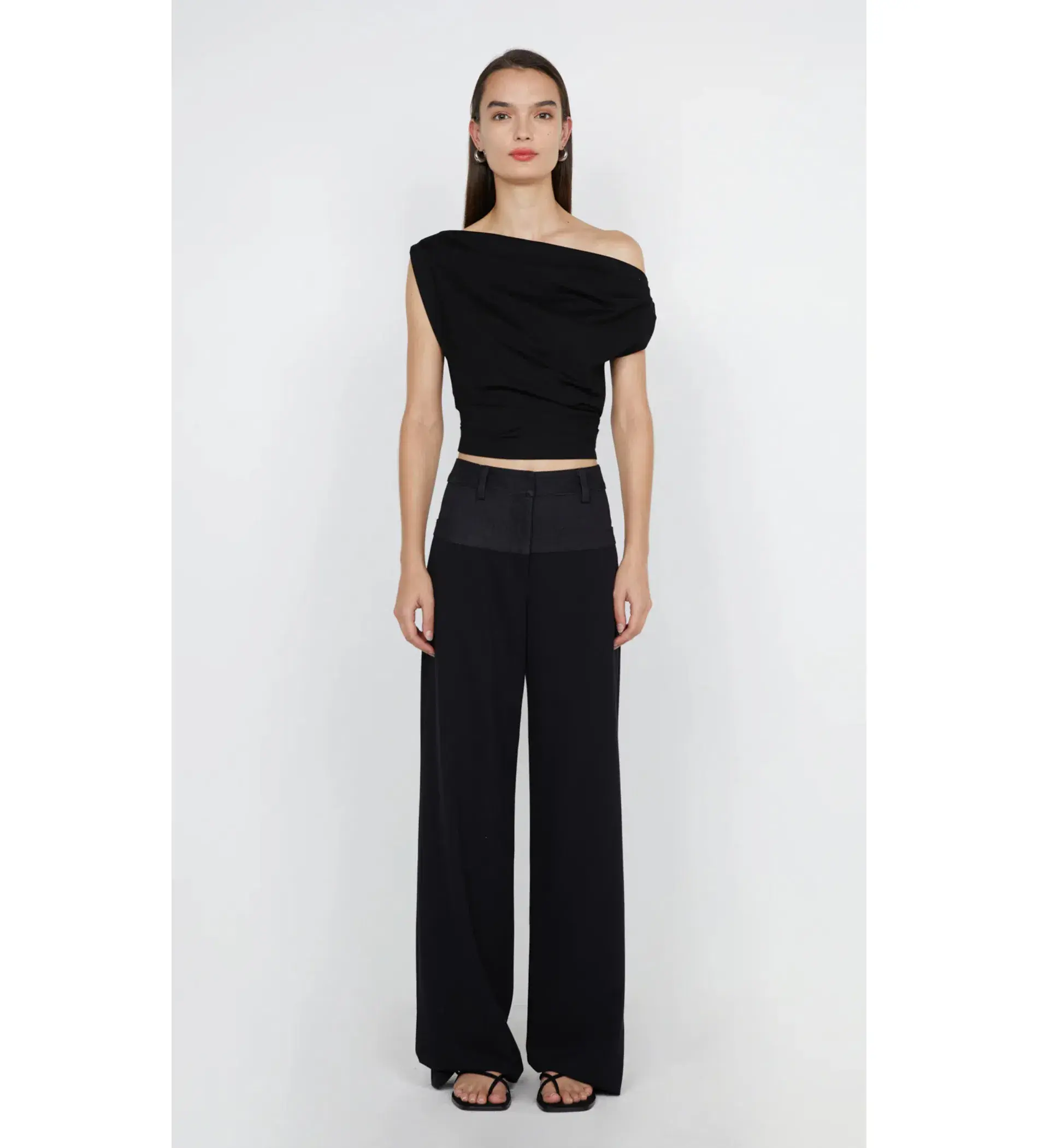 Bec & Bridge Soraya Boat Neck Top Black Size 8  - Image 1