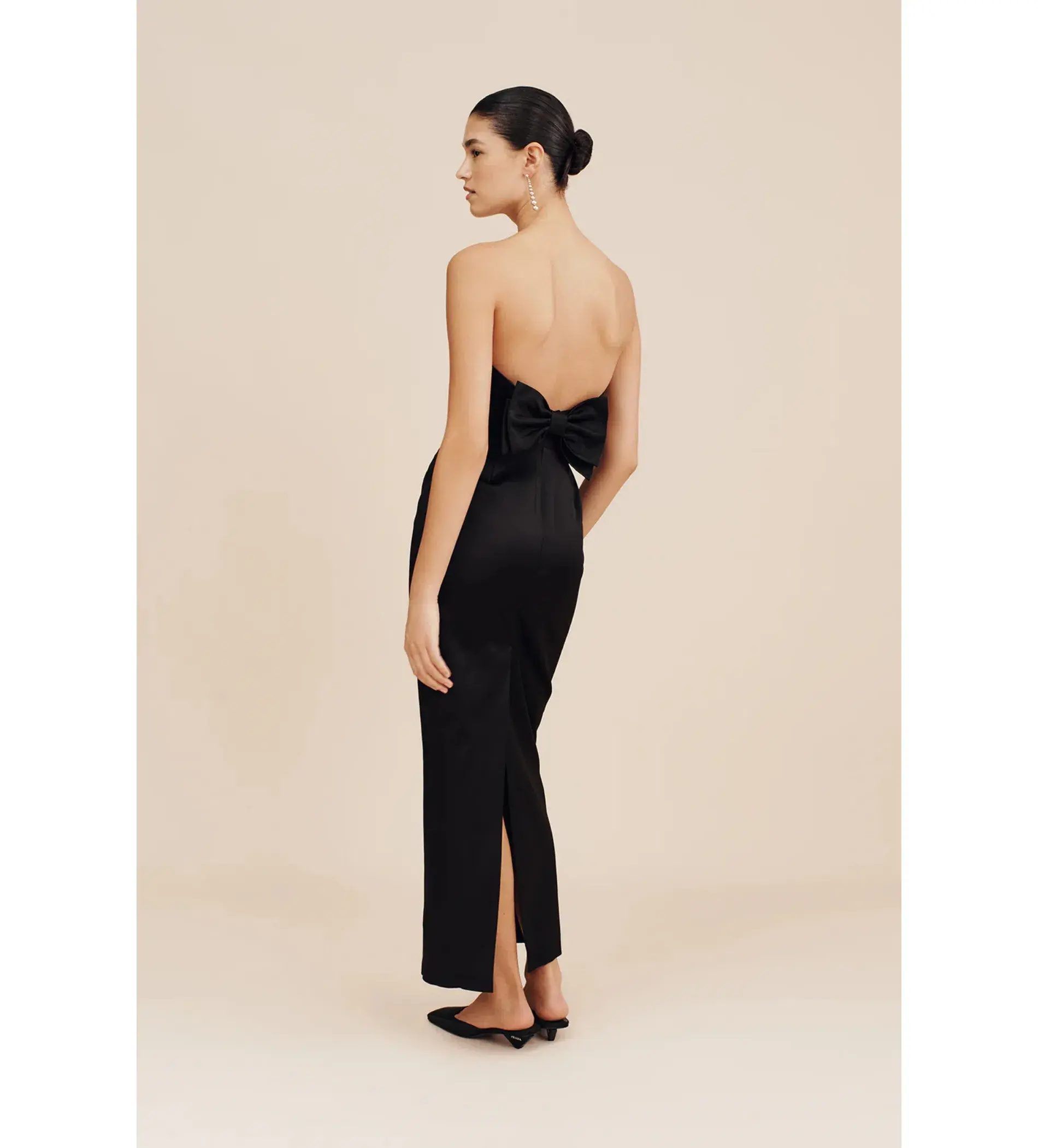 Posse Romeo Dress Maxi Black Size AU 12 - Image 3