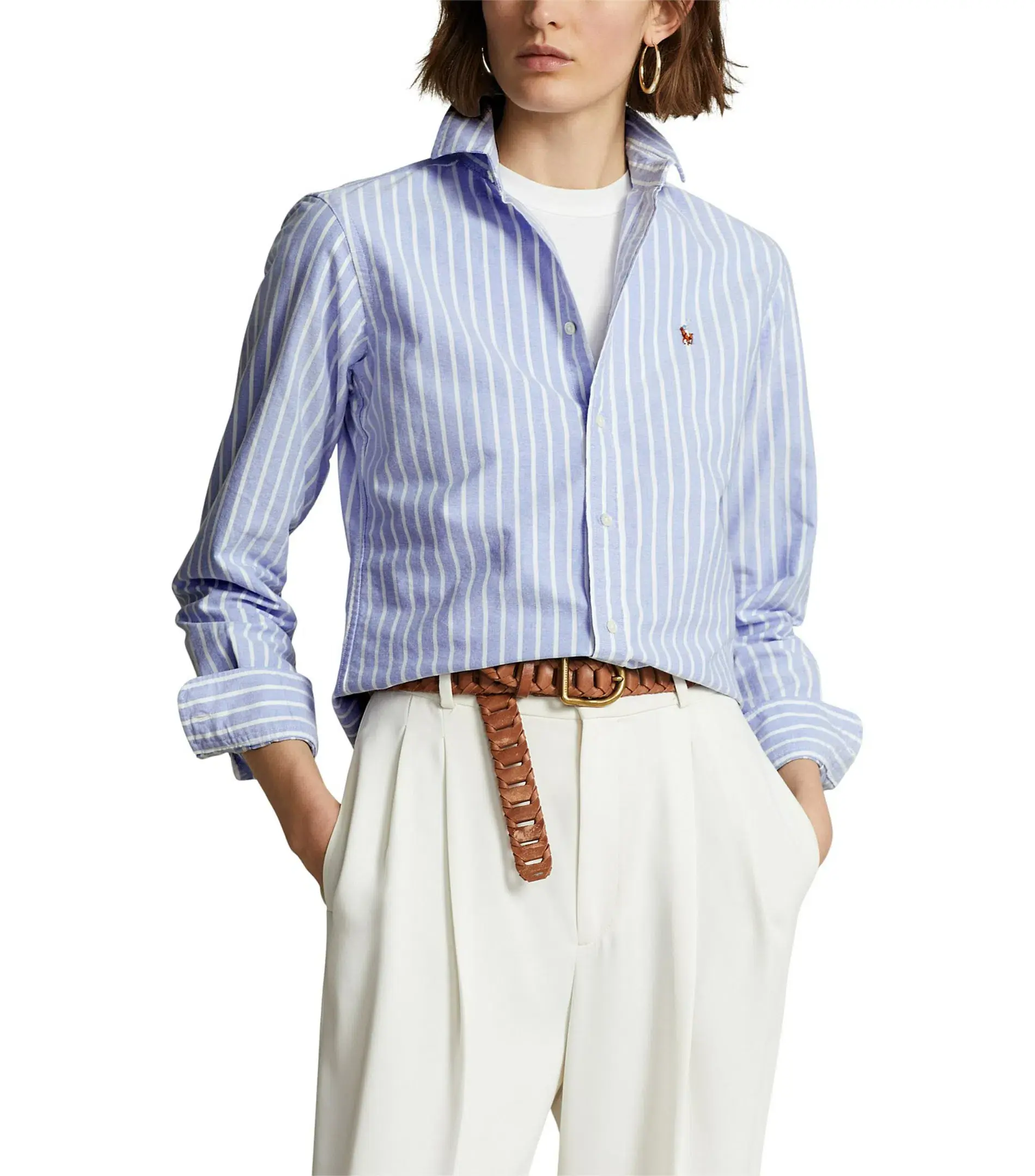 Polo Ralph Lauren Classic Fit Oxford Shirt Blue Size AU 8 - Image 2